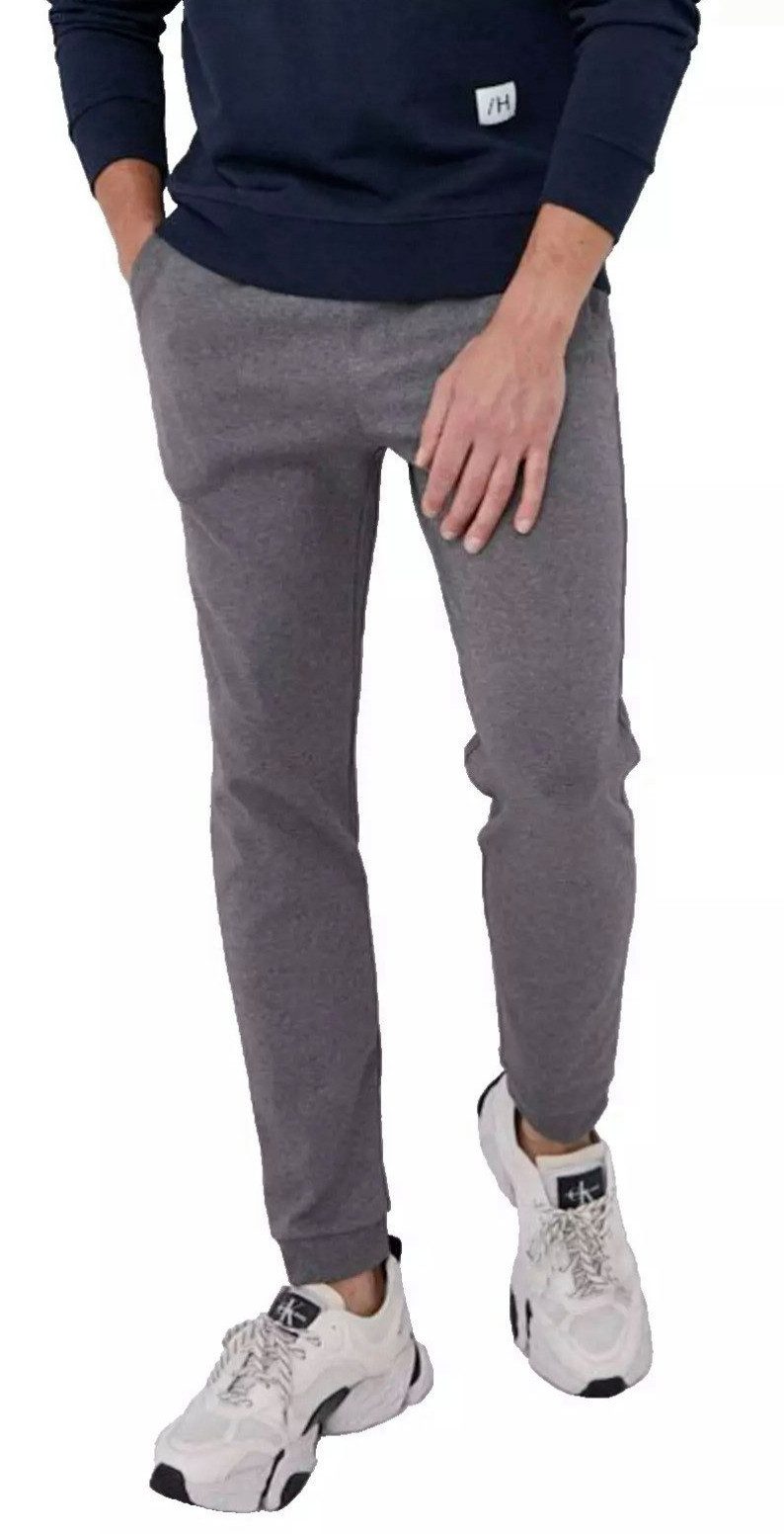 BOSS Jogginghose Hadiko Sweathose mit kontrastierender Rückseite Kordelzug am elastischen Bund - Beine enden in Bündchen