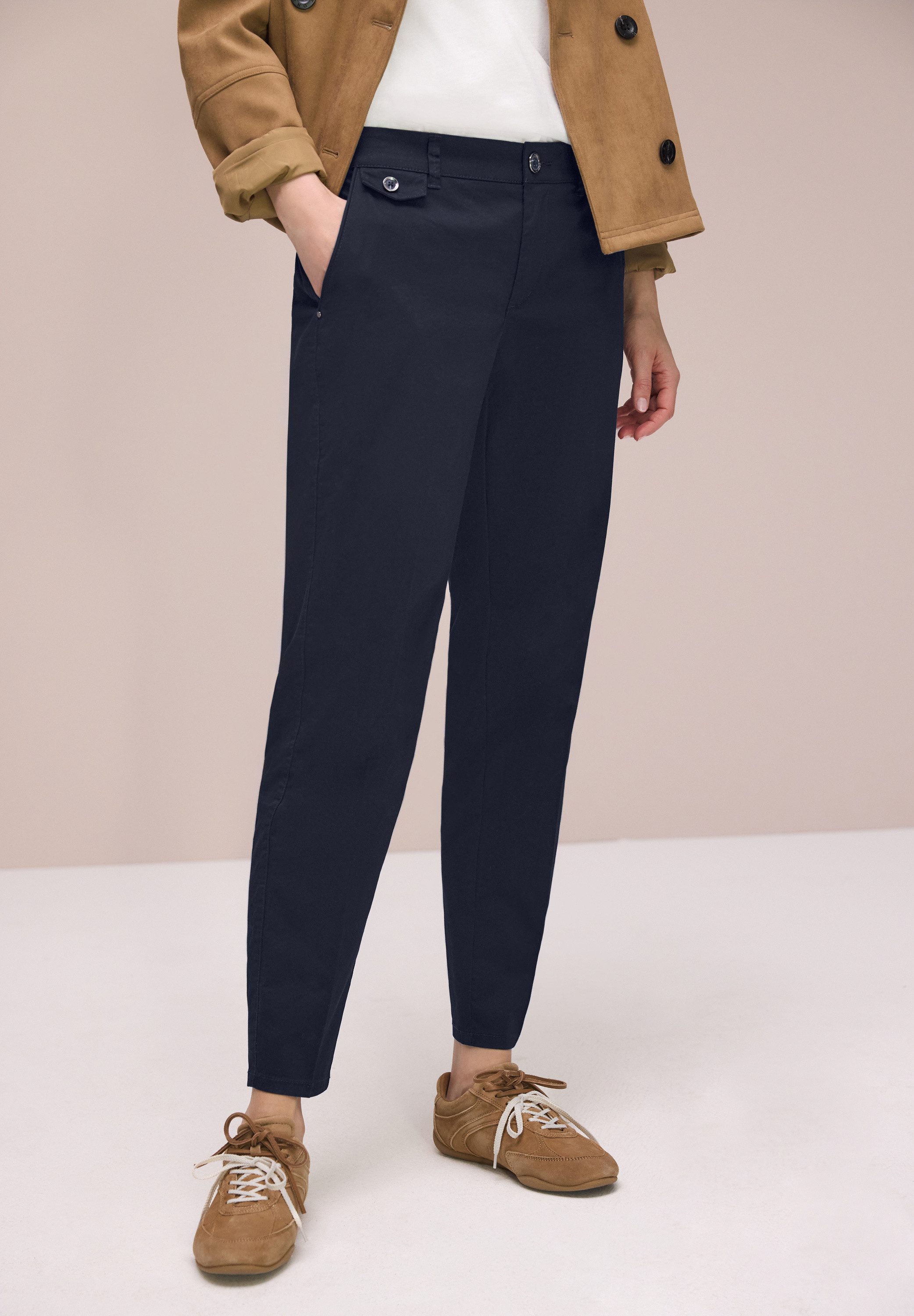 STREET ONE Chinohose aus Twillstoff