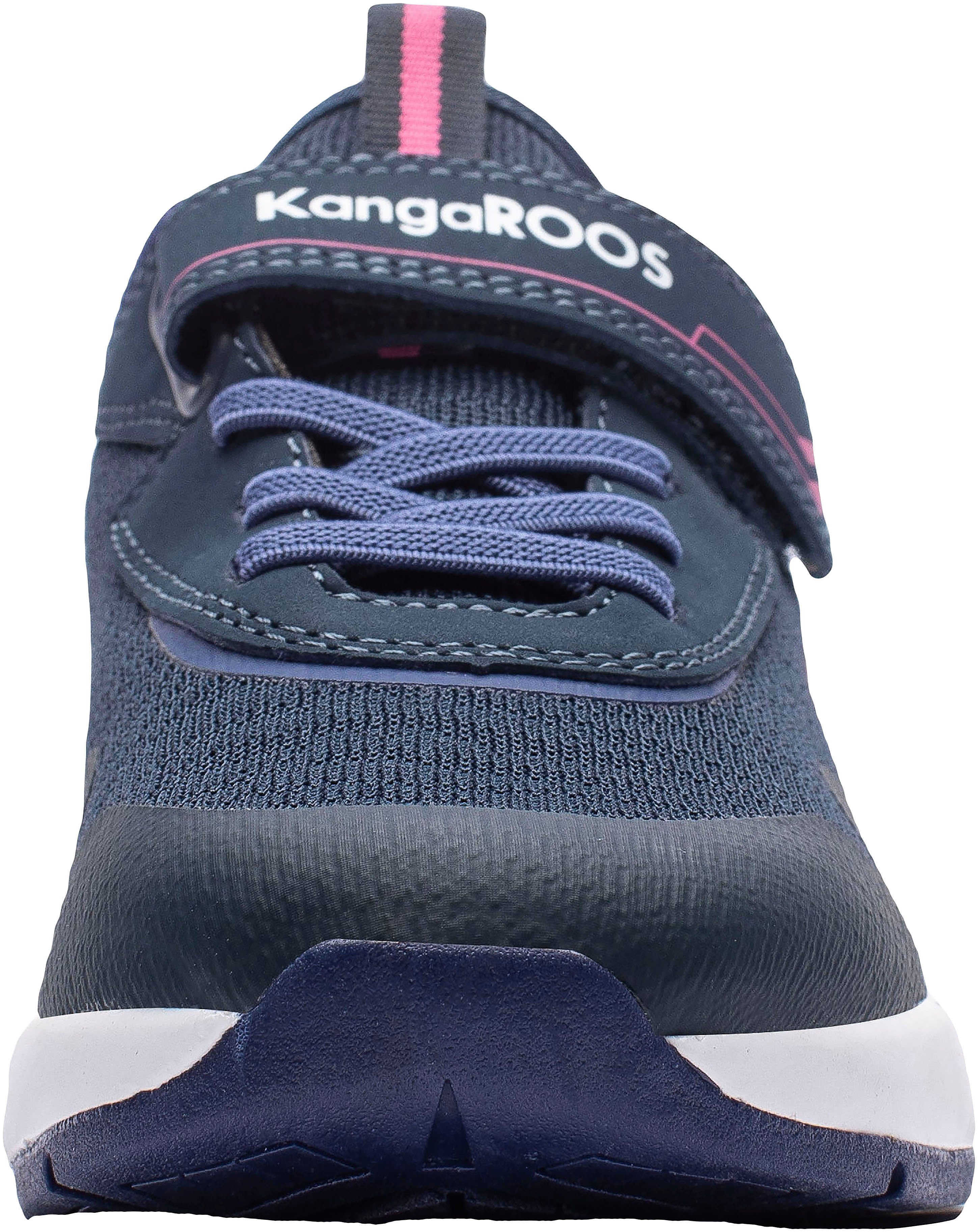 mit navy-pink Klettverschluss KangaROOS KD-Gym Sneaker EV