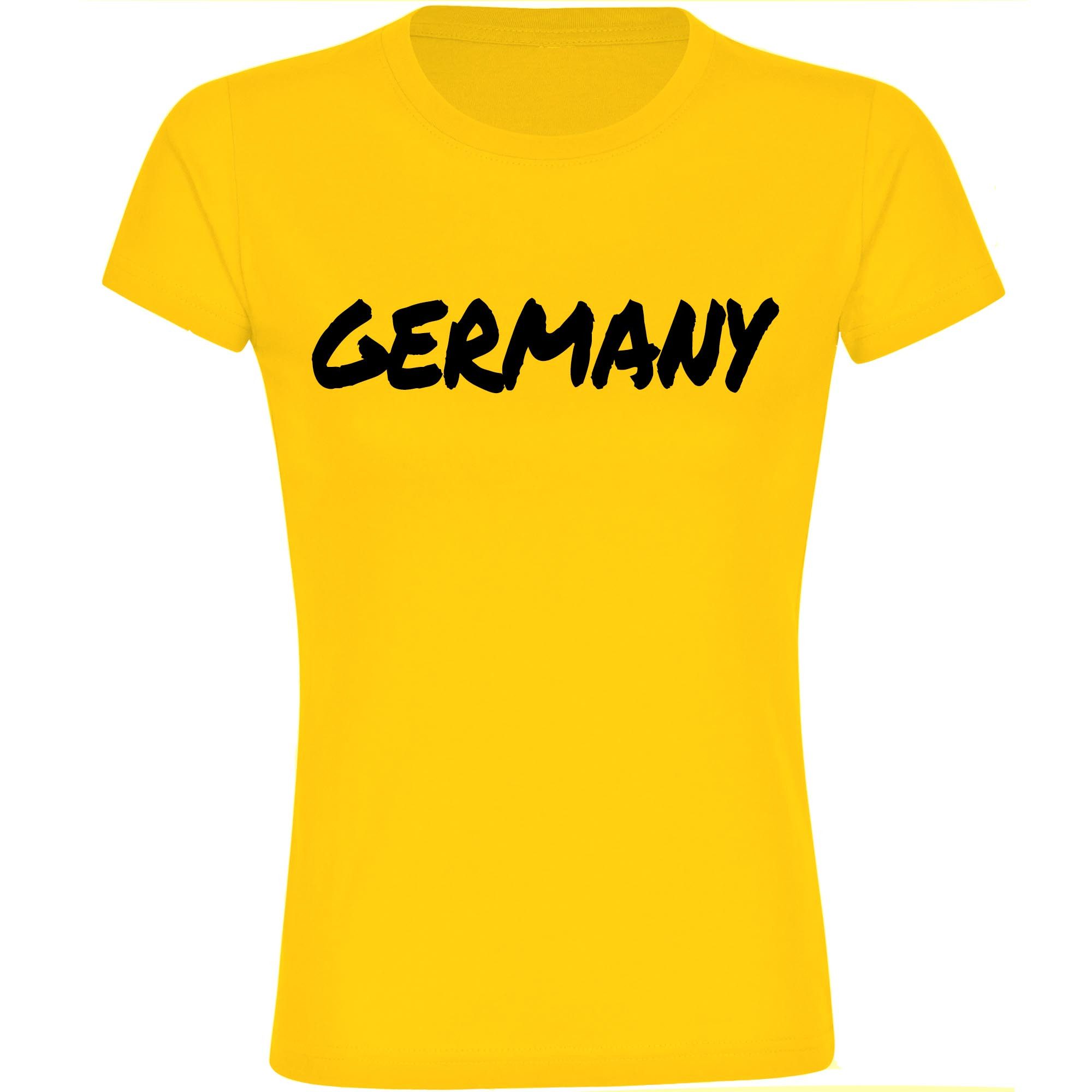 multifanshop T-Shirt Damen Germany - Textmarker - Frauen