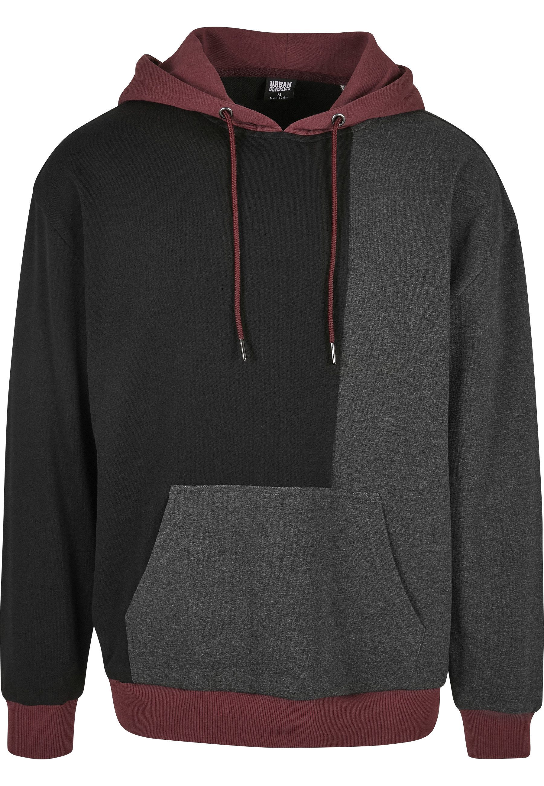 Rundhalspullover Urban Classics Herren Oversized Color Block Hoody