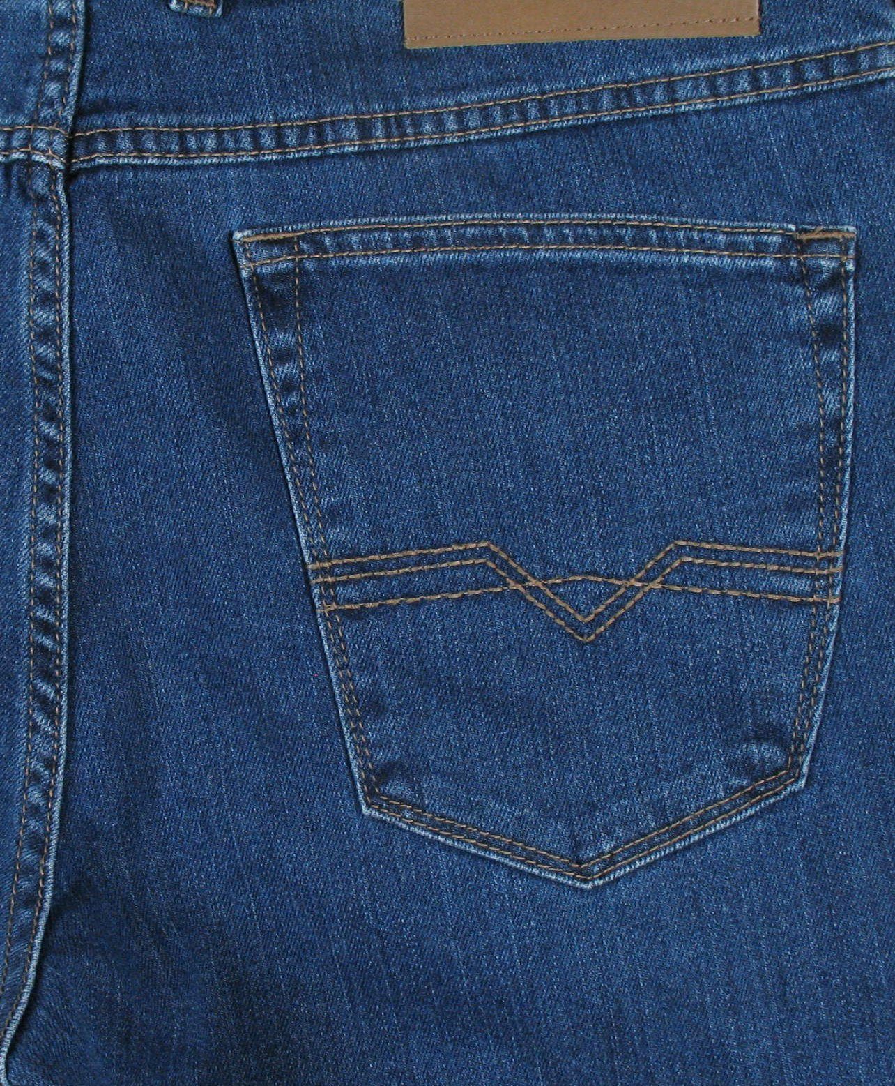 Atelier GARDEUR Indigo Stretch-Denim Stone 5-Pocket-Jeans Nevio Washed Fit Regular