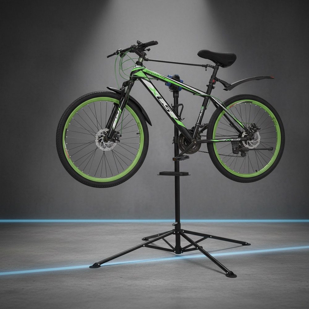 Feel2Home Fahrrad-Montageständer Fahrradmontageständer höhenverstellbar Reparaturhalter Zentrierhilfe (Stück, 1-tlg., Montageständer), Lackschonend
