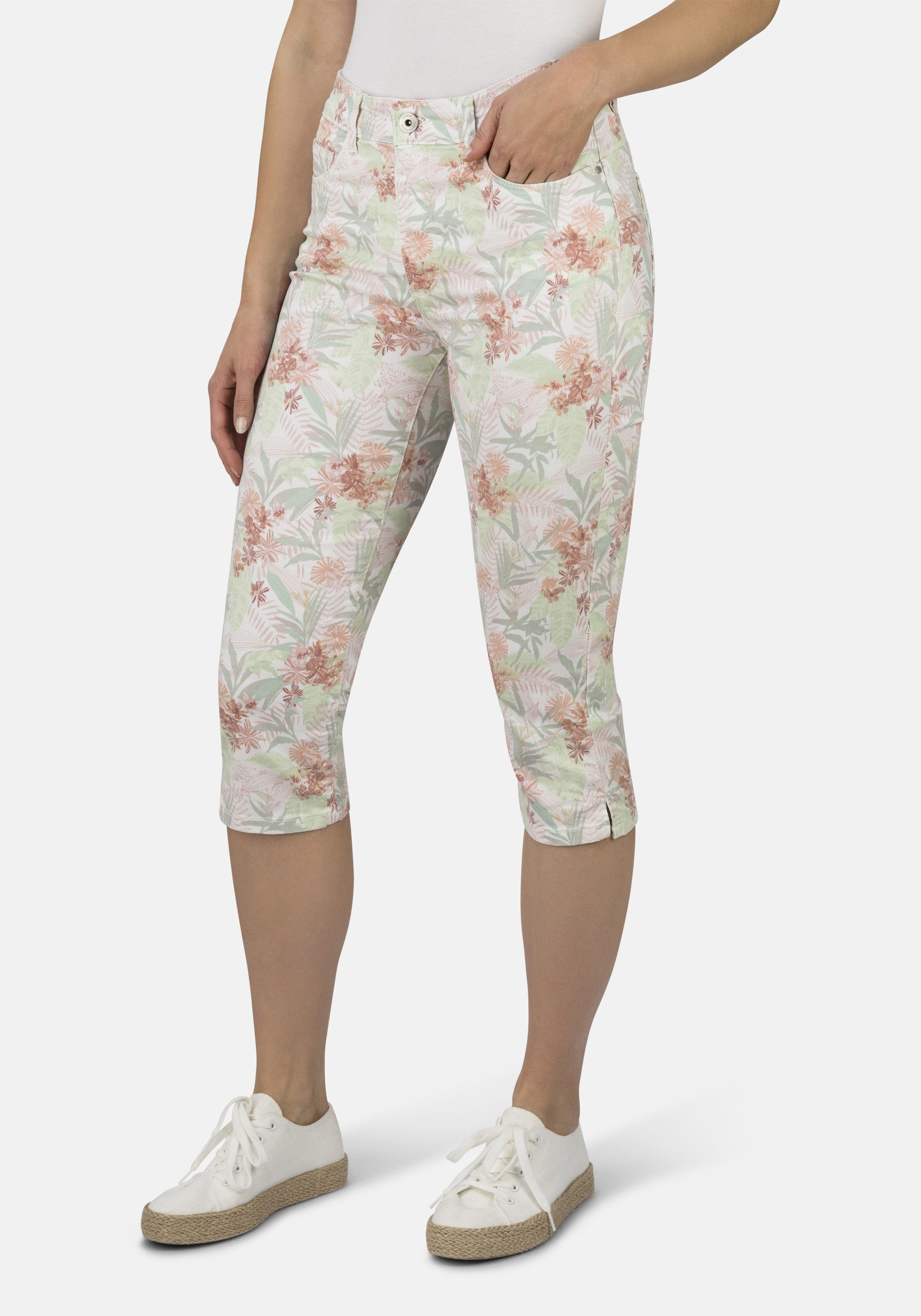 STOOKER WOMEN 7/8-Hose Print Capri Skinny Fit Jeans Skinny Fit Casual Clean Wash Magic Shape Effekt für Damen