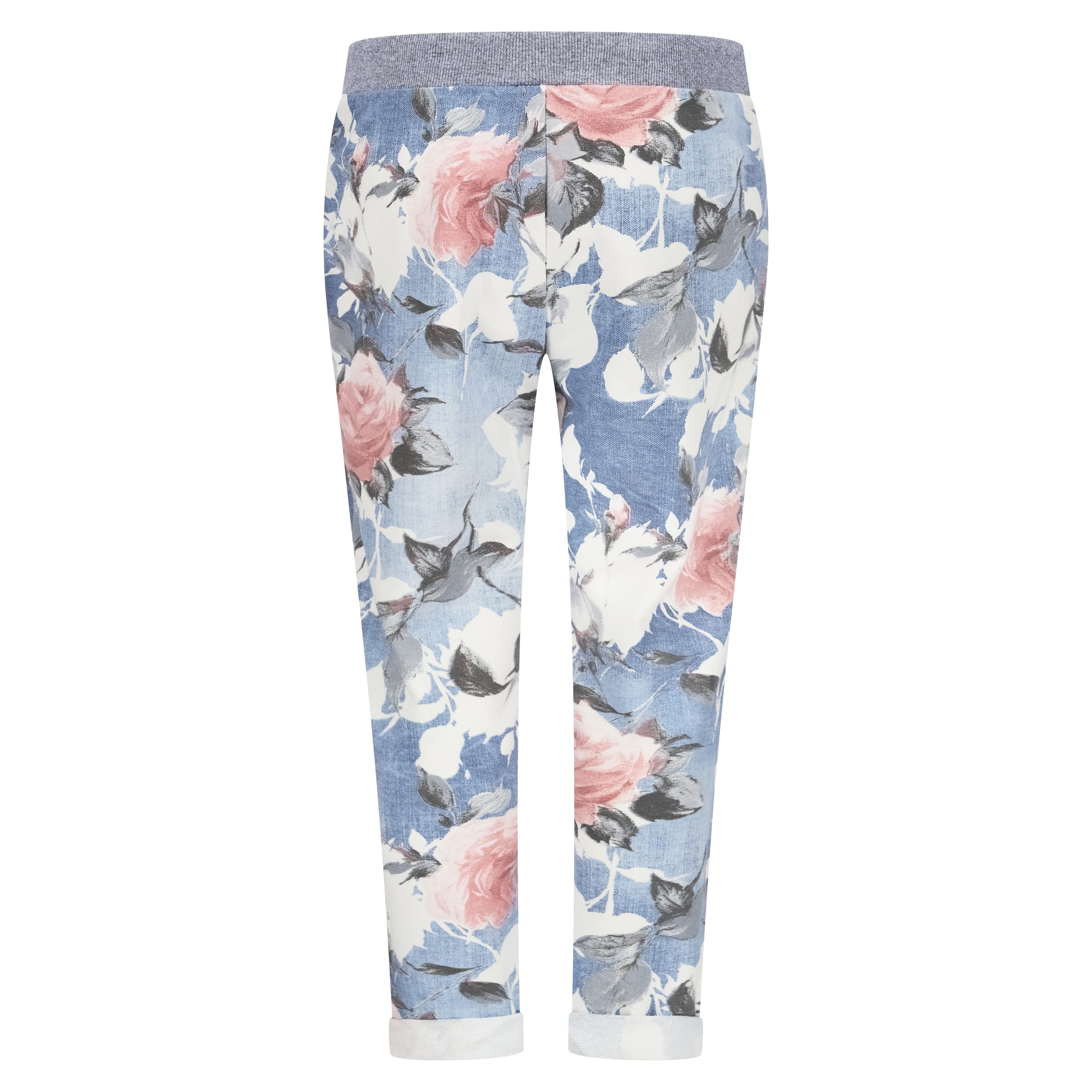 Mississhop Chinohose Damen Hose Blumen Jogginghose günstig online kaufen