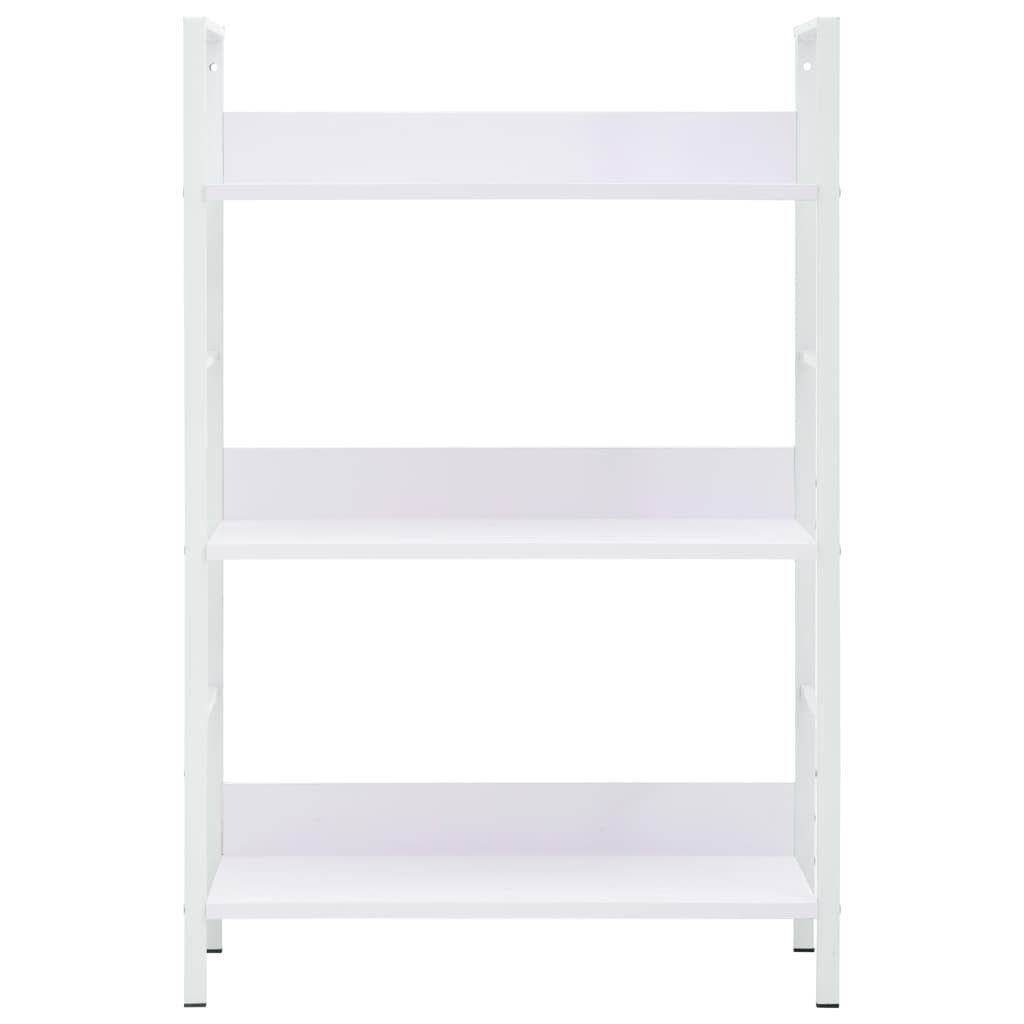cm vidaXL Regalböden 3 Weiß 60×27,6×90,5 Bücherregal Holzwerkstoff, 1-tlg. Bücherregal