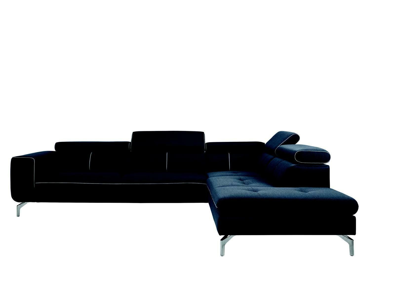 in Textil Neu, Luxus Ecksofa Sitzmöbel Made Europe JVmoebel Designer Ecksofa Couch Schwarze