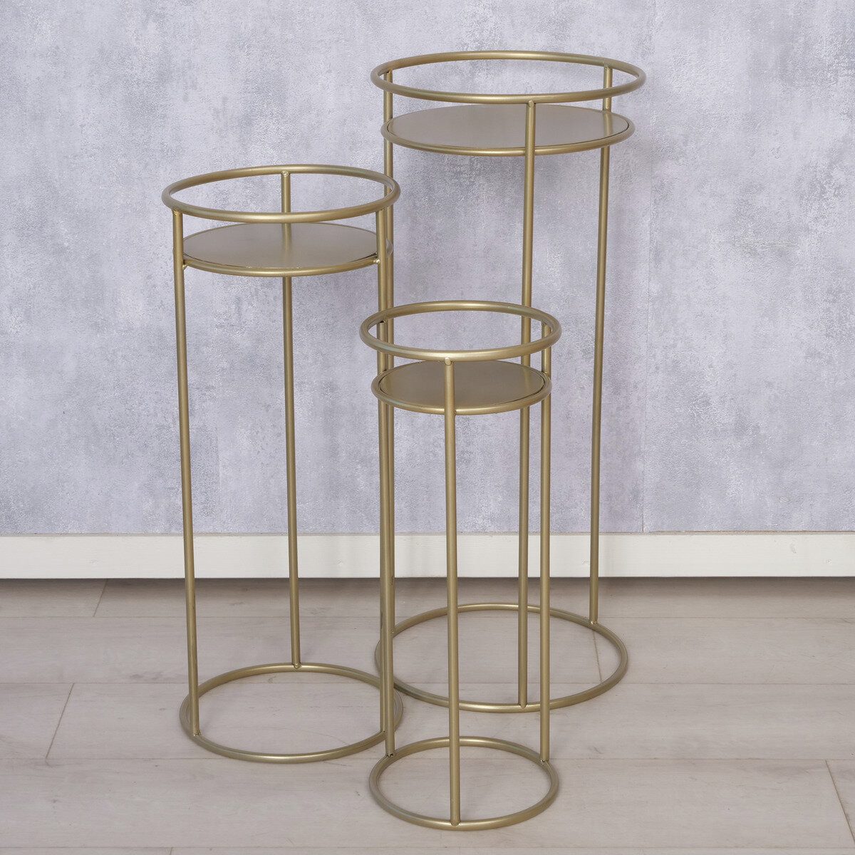 BOLTZE GRUPPE GmbH Blumenständer Blumenkästen aus Metall RICKY, 50-70 cm, 3er-Set