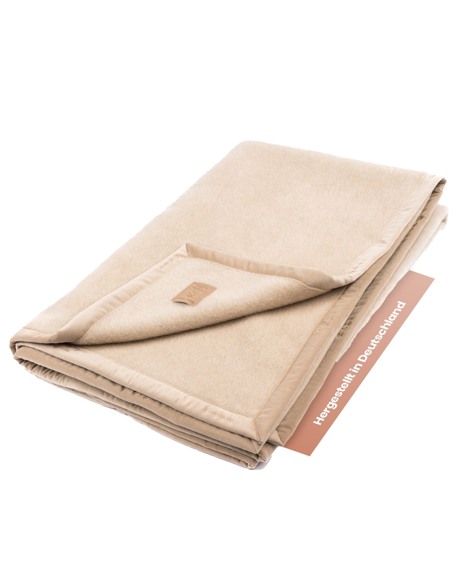 Wohndecke Extraweiche Kashmirdecke Kirman Schah aus 100% Kashmir cremeweiß, günstig online kaufen