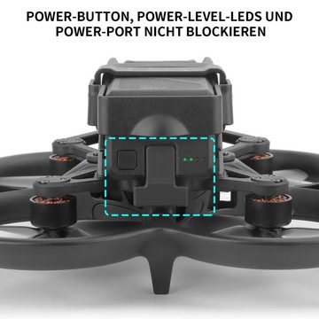 yozhiqu Batteriehalter für DJI Avata, Zubehör für Drohnenflugbatterien Zubehör Drohne (Verstärktes, verriegelndes, sich lösendes Faltschnallenzubehör)