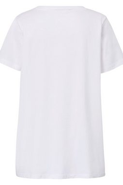 Janet & Joyce Rundhalsshirt T-Shirt Classic Fit Blumenherz Rundhals Halbarm