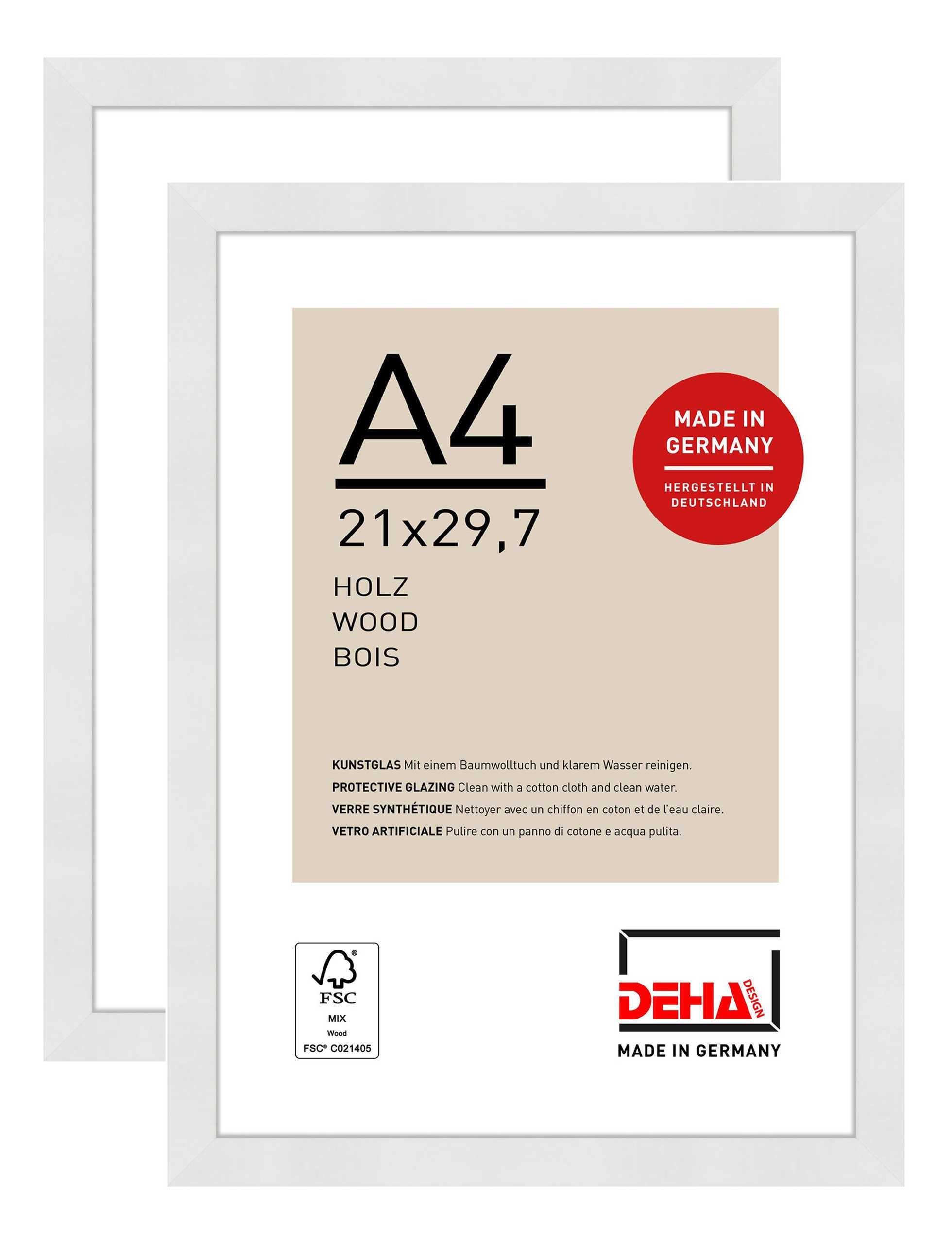 DEHA DESIGN Bilderrahmen Holz Bilderrahmen Fontana, (2 St)