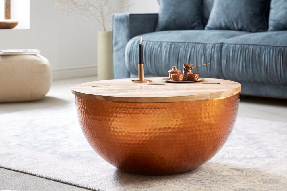 riess-ambiente Couchtisch ORIENT STORAGE Ø60cm natur günstig online kaufen