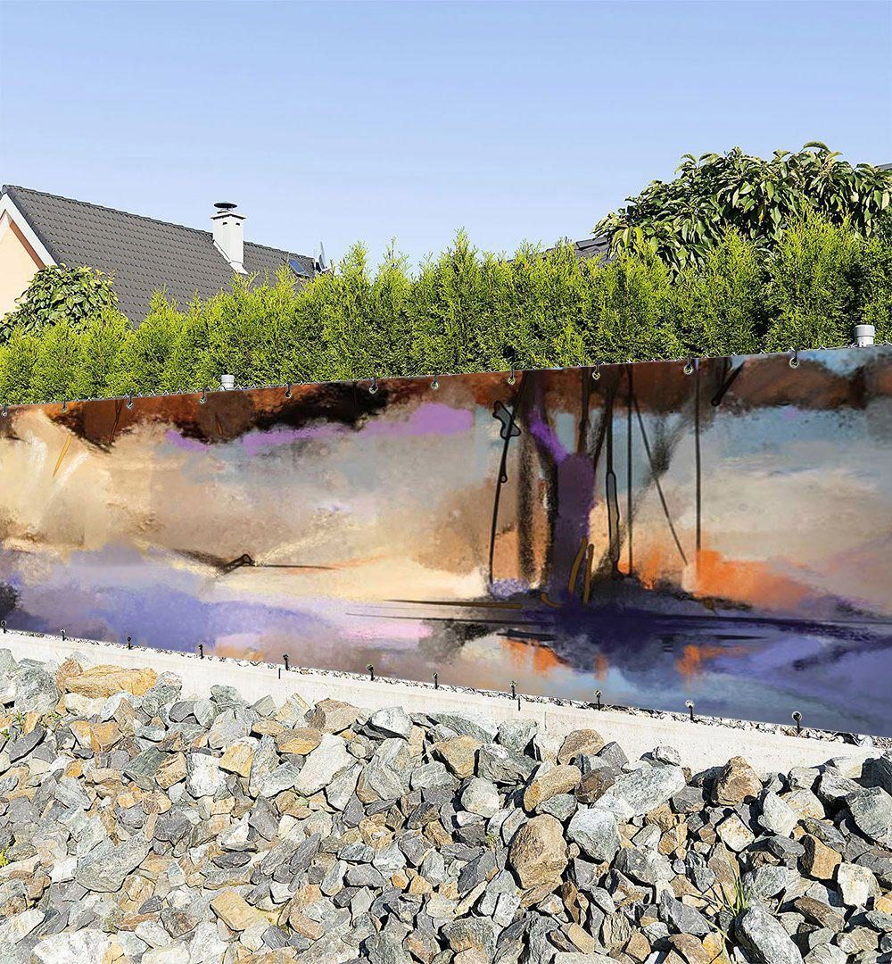 Sichtschutzzaunmatten Zaunbanner Frostlandschaft Sichtschutz Garten Zaun