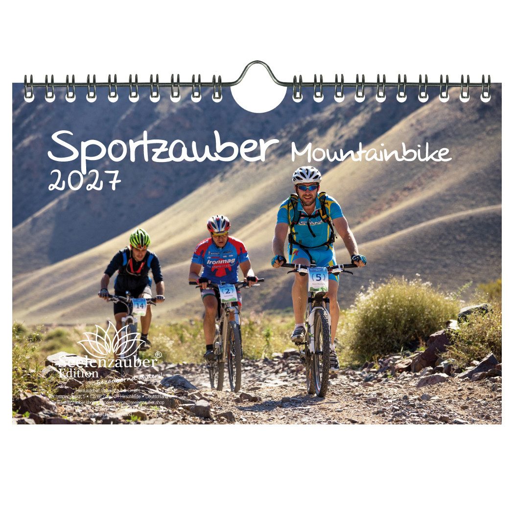 Seelenzauber Wandkalender Sportzauber Mountainbike DIN A5 Kalender 2027 Fahrrad Seelenzauber