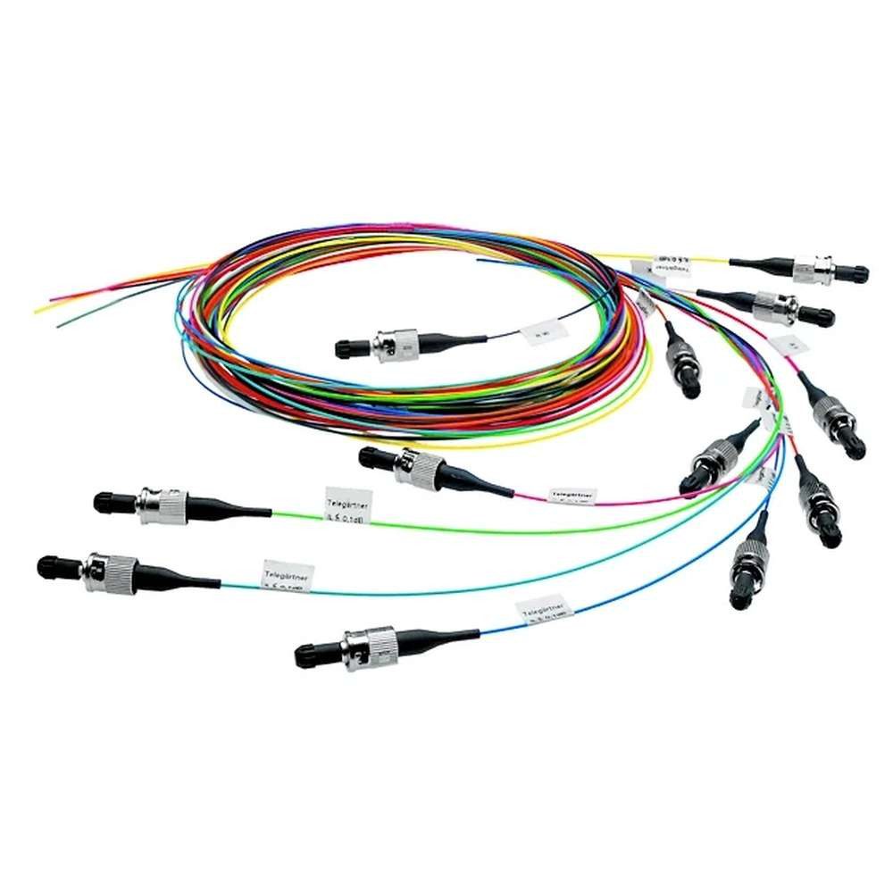 Telegärtner Telegärtner Faserpigtail-Set 12x E9/125µ OS2 2m LC Glasfaserkabel