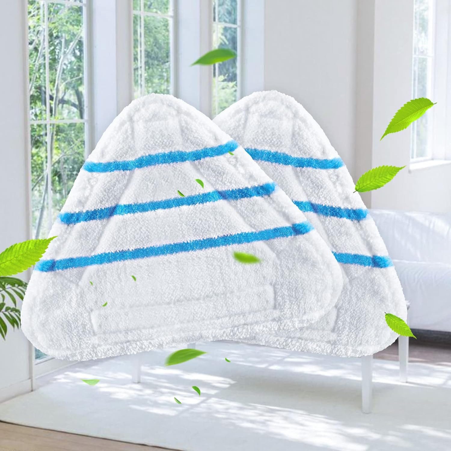 FELIXLEO Wischbezughalterung 4 Wischbezüge für Silvercrest Lidl Universal Steam Mop Zubehör
