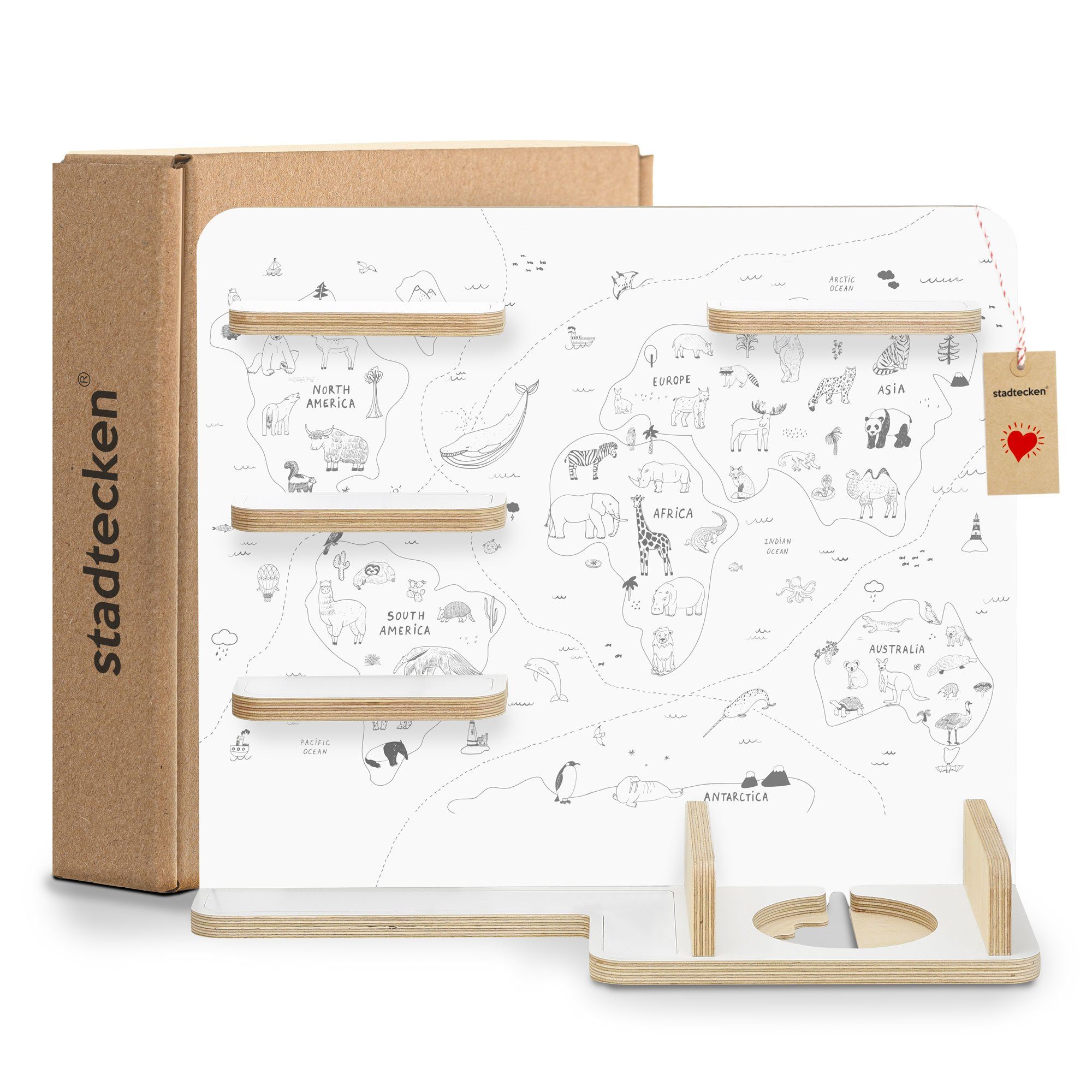 stadtecken Kinderregal mit schmalen Boden - geeignet für die Toniebox und T günstig online kaufen