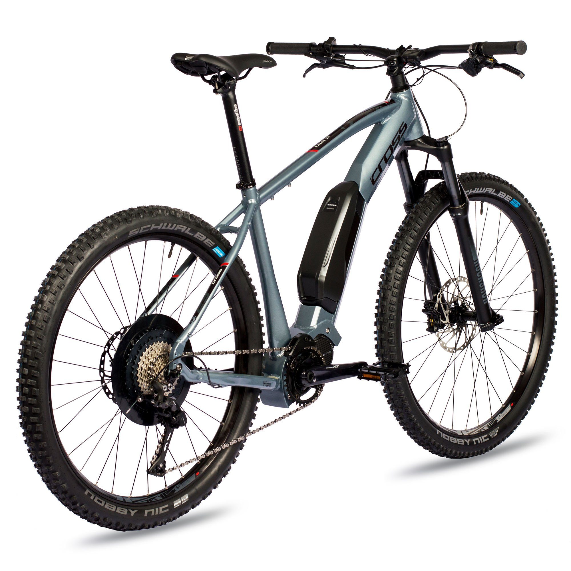 Airtracks E-Bike Mountainbike 27,5 Zoll Herren MTB E-BIKE RAZOR SHIMANO STEPS EP8000, 11 Gang, Kettenschaltung, Mittelmotor, 500 Wh, (RAZOR STEPS EP8000 Mountainbike), 11x Gang SHIMANO DEORE XT M8000 - 44 48 52 cm
