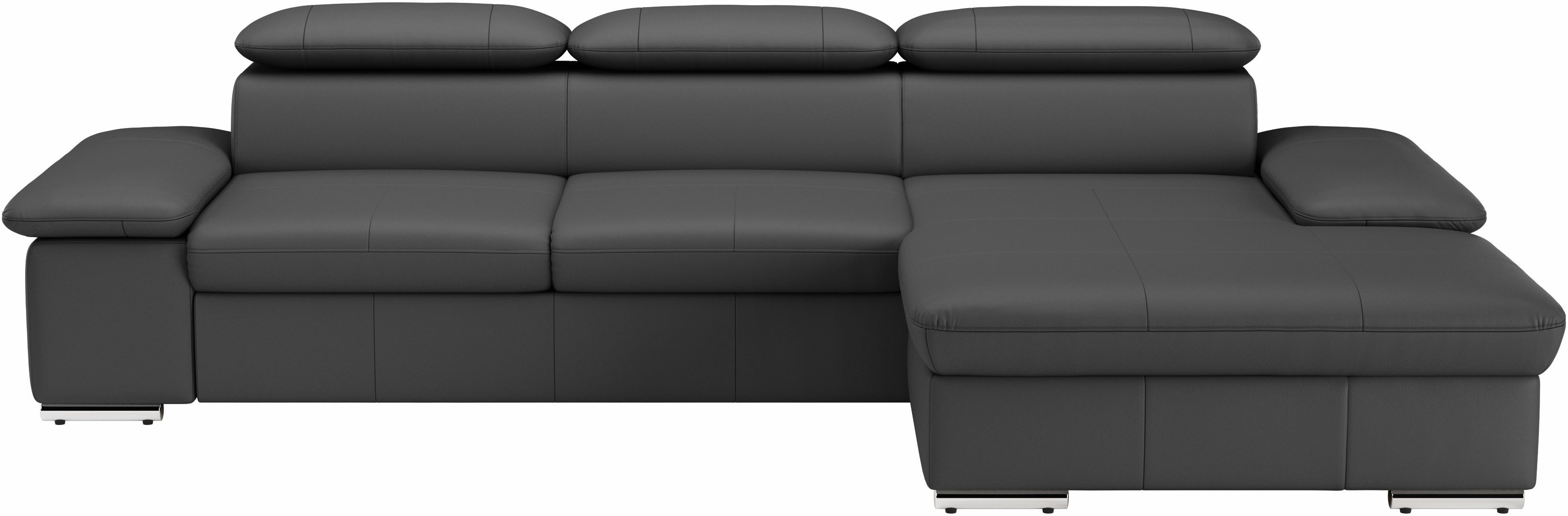 sit&more Ecksofa Valantine L-Form, B: 286 cm, mit Arm- & Kopfteilverstellung, optional mit Schlaffunktion