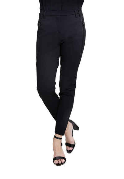 Zhrill Chinos Stoffhose CHIARA Black (0-tlg) leichter angenehmer Stoff