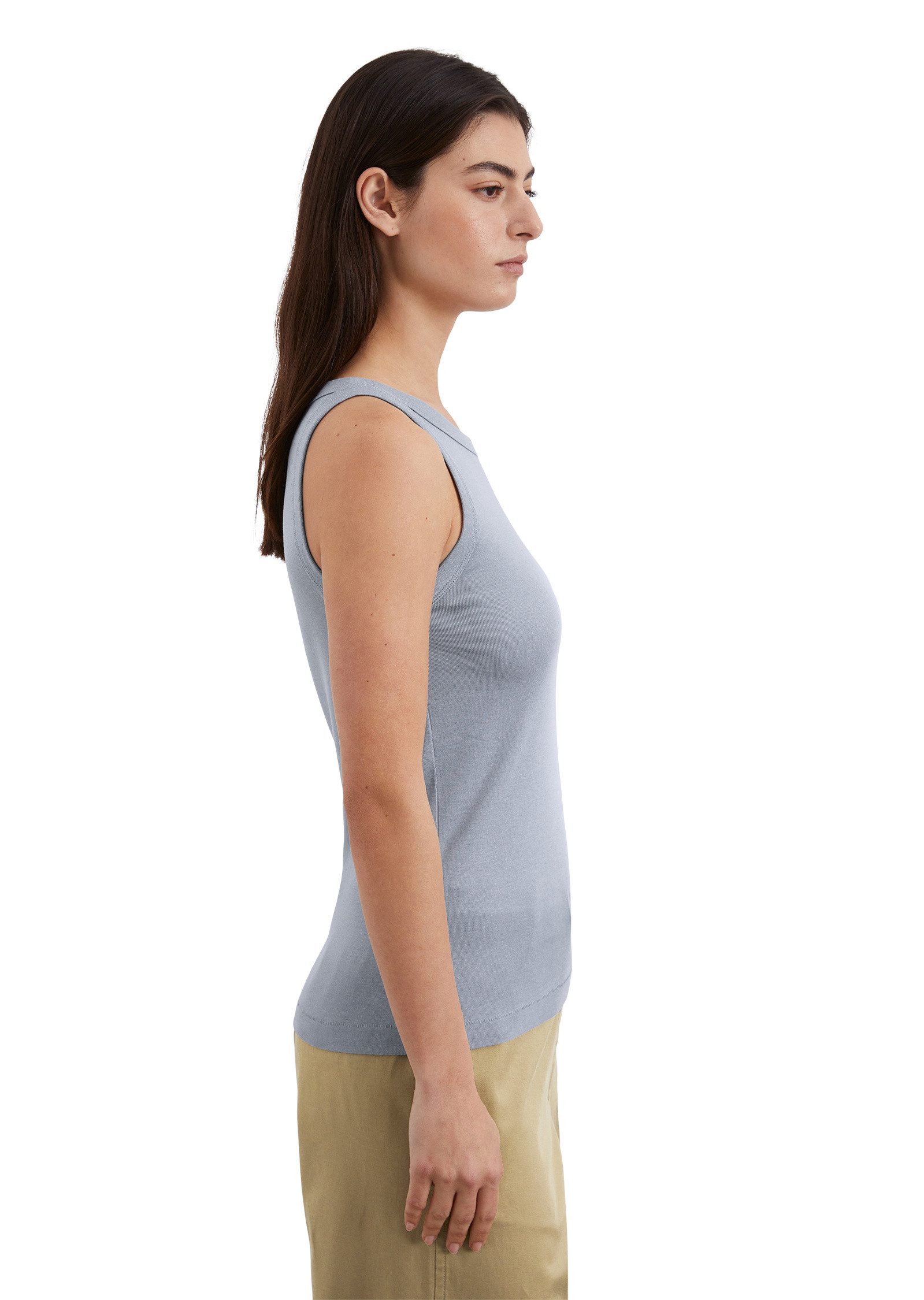 Marc O'Polo T-Shirt aus Organic-Cotton-Rib-Jersey günstig online kaufen