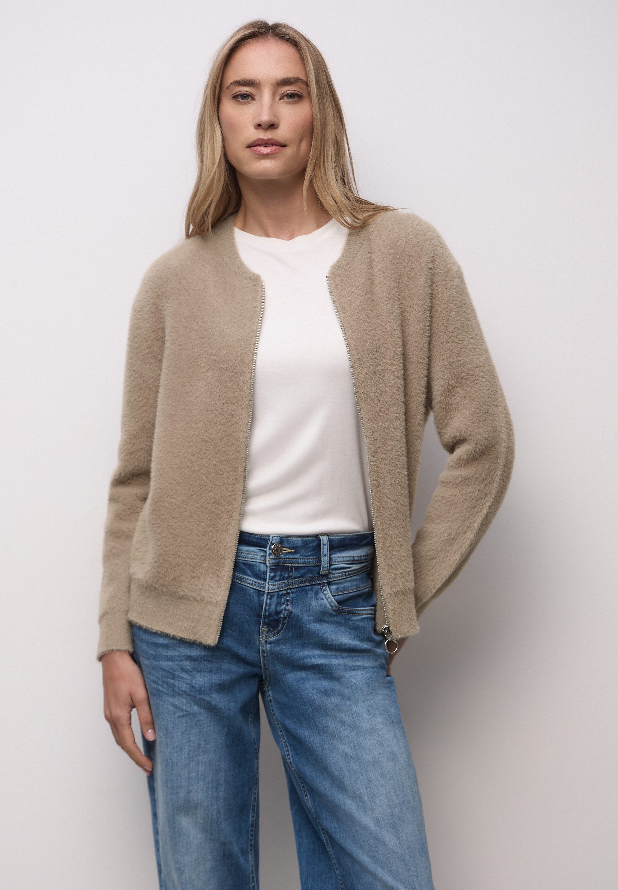 STREET ONE Cardigan mit Zipper günstig online kaufen