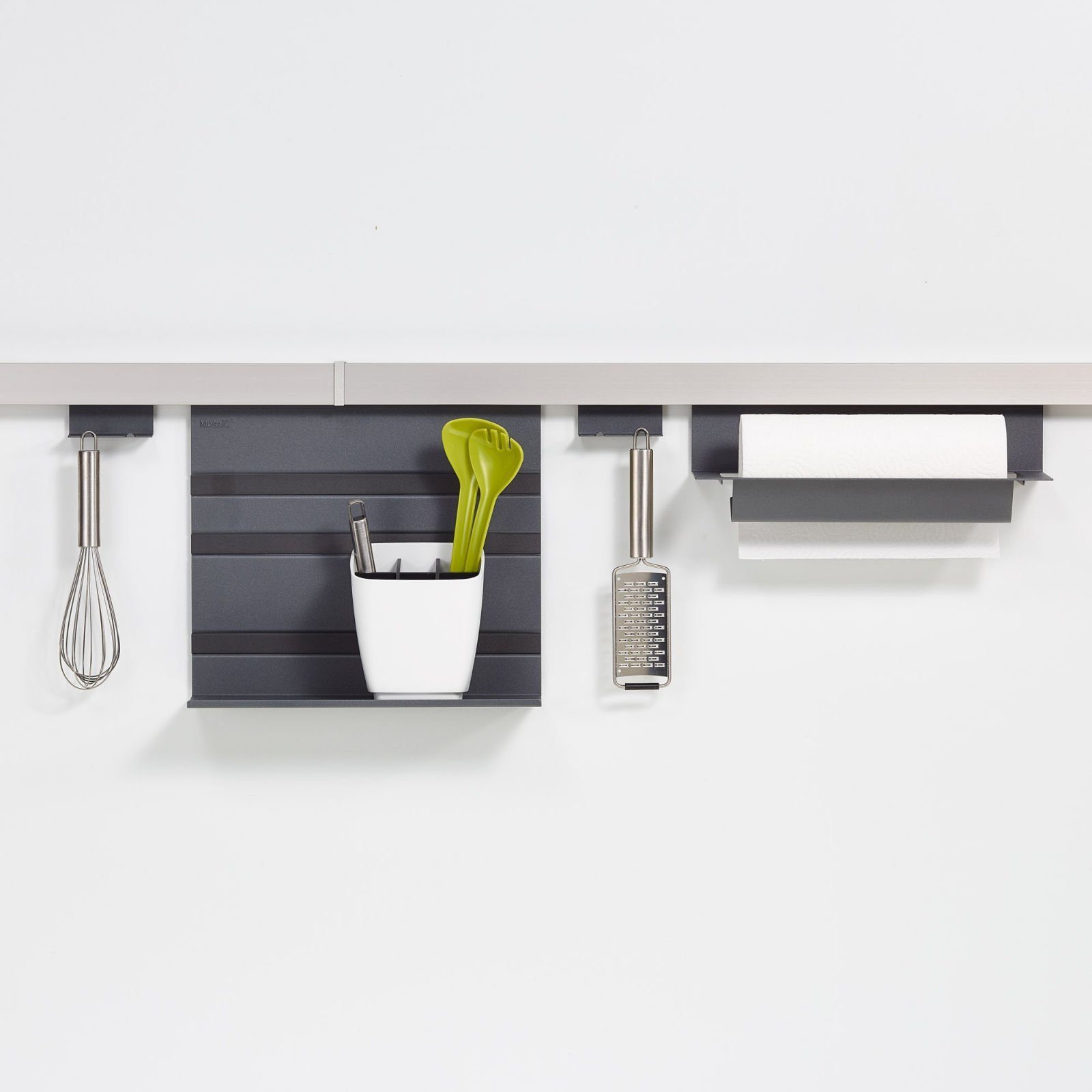 Kesseböhmer Küchenorganizer-Set Linero MosaiQ Starterset Maxi Graphit schwarz