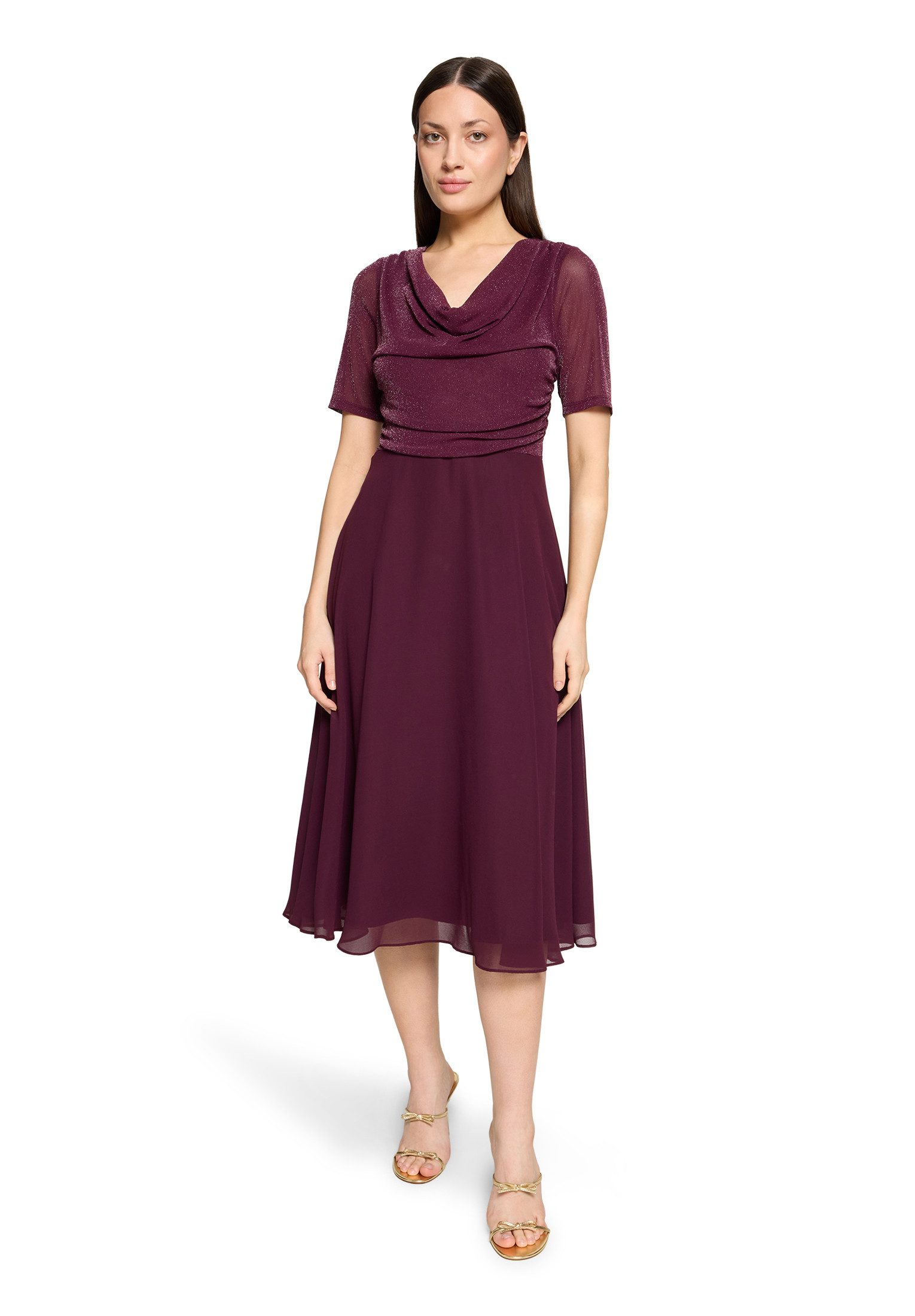 Cocktailkleid Damen im Glitzer-Look