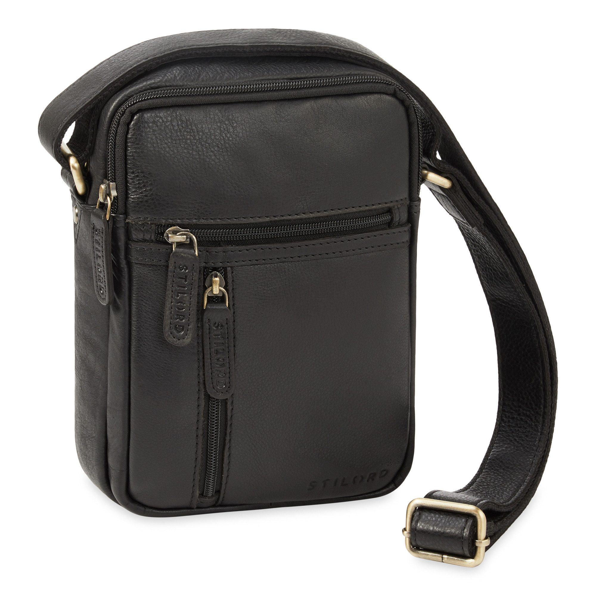 Schultertasche "Zelus" Elegante Schultertasche Herren Leder Klein