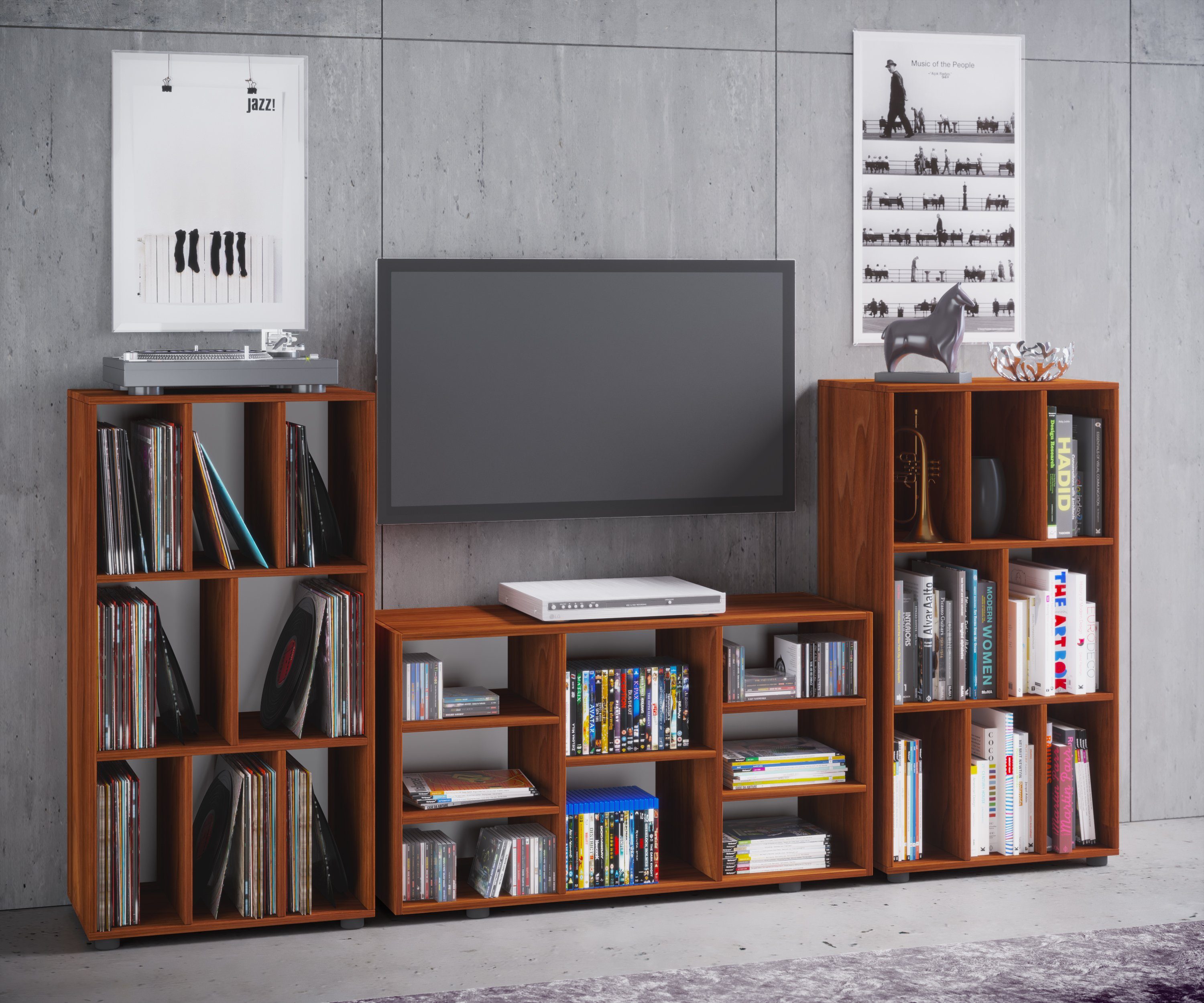 VCM Kommode Sideboard Woltino H. 120 x B. 60 x T. 40 cm