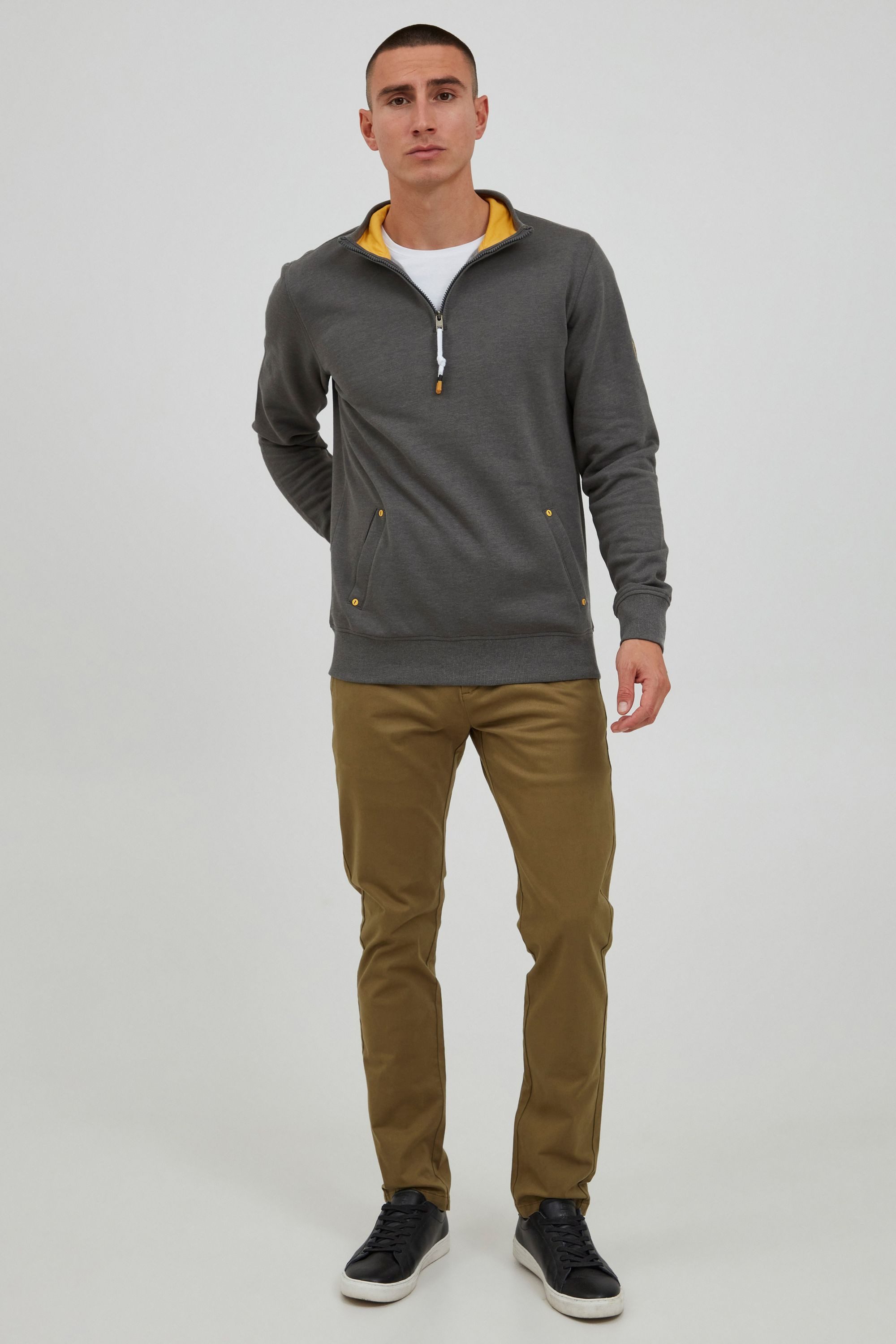 !Solid Sweatshirt SDKaran Moderner Sweater mit Troyer-Kragen günstig online kaufen