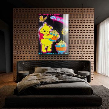 DOTCOMCANVAS® Acrylglasbild Life is Sweet - Acrylglas, Acrylglasbild Life is sweet Pu der Bär Winnie the Pooh Comic Pop Art