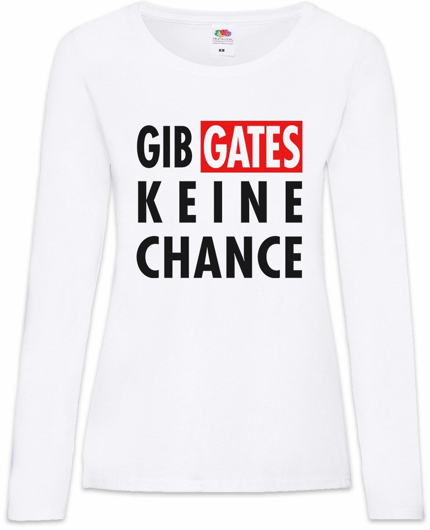 Langarmshirt Gib Gates Keine Chance Damen Langarmshirt Software Monopol Admin Nerd