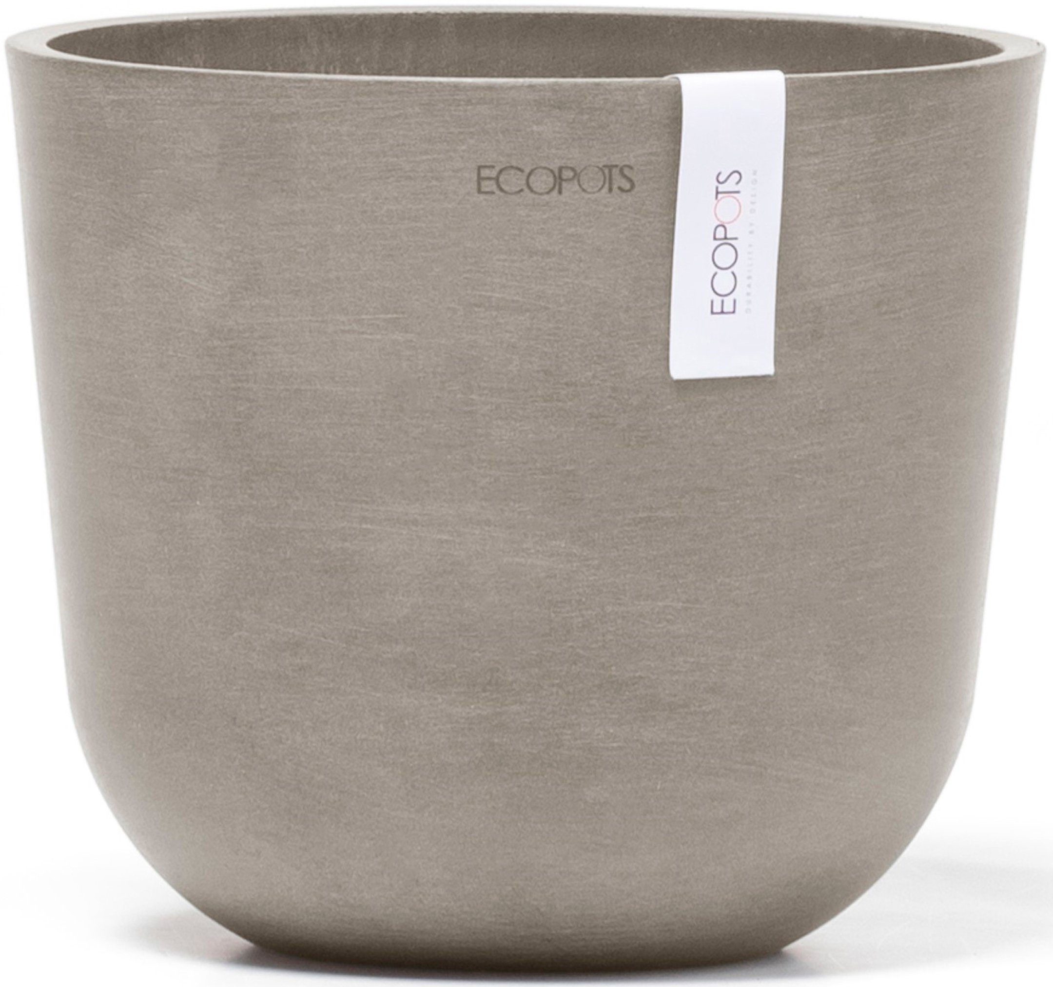 ECOPOTS Blumentopf Oslo 19 Taupe, für den Innenbereich