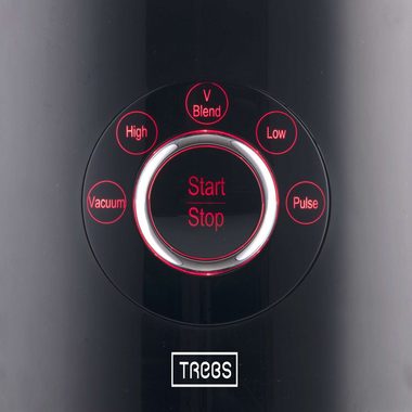 TREBS Standmixer 99349, 800 W, Vakuum-Mixer mit 5 Funktionen und 1,5 L Becher, Einzelteile spülmaschinenfest