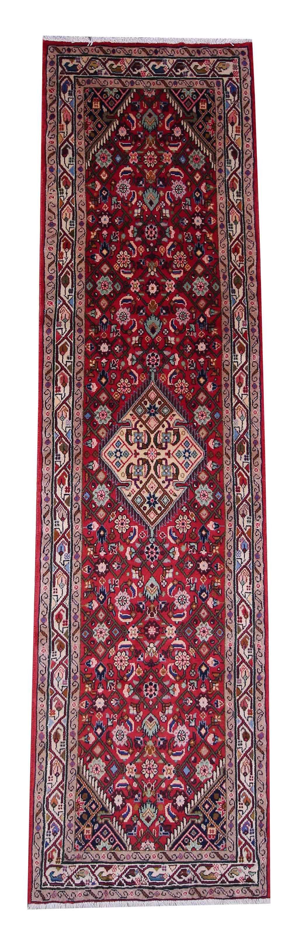 Orientteppich Perserteppich Hamadan 298 x 80 cm