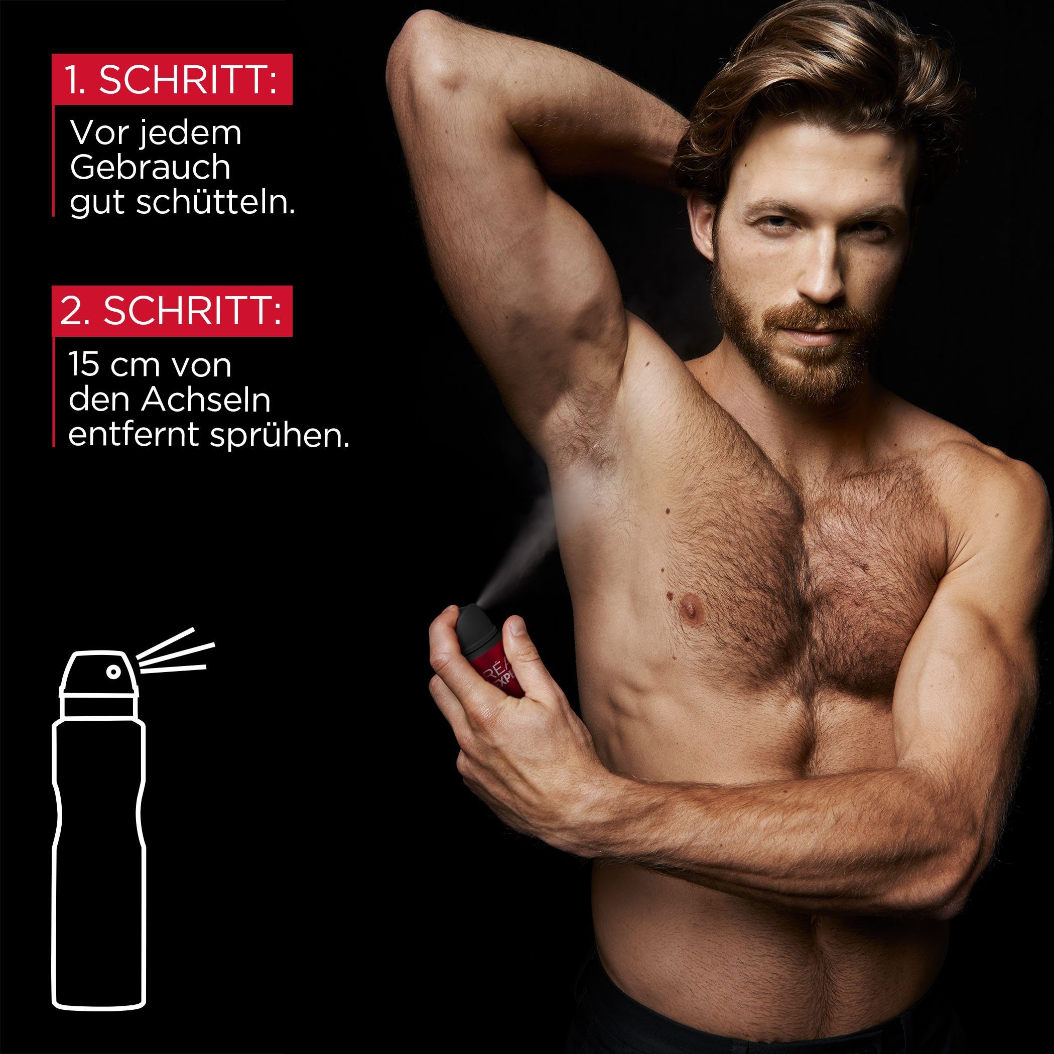 L'ORÉAL Deo MEN EXPERT Packung, Ultimate PARIS 48h, Spray Control 6-tlg. Deo-Spray