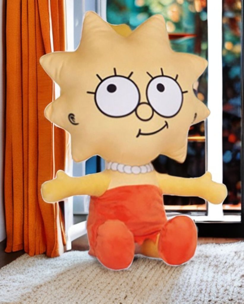 The Simpsons Kuscheltier The Simpsons Plüschtier Lisa 39 cm – Kuscheltier für Kinder & Fans (Set, 1-St., Geschenk-Set), Große 39cm Plüschfigur,weich, hochwertig verarbeitet, Variante wählbar