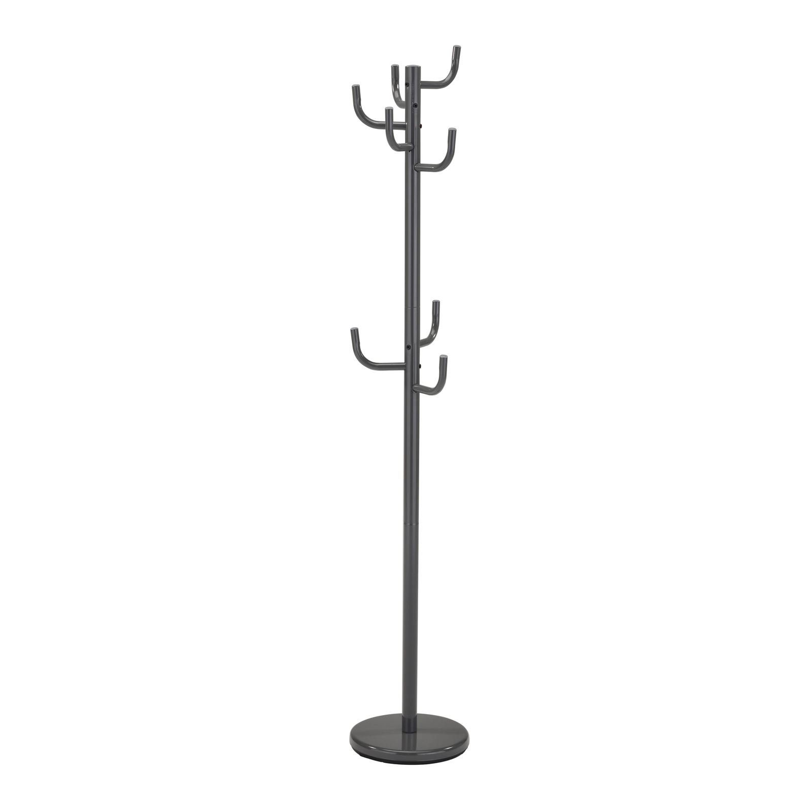 IDIMEX Kleiderständer MILA, Kleiderständer Standgarderobe Kleiderhaken in schwarz grau oder weiss