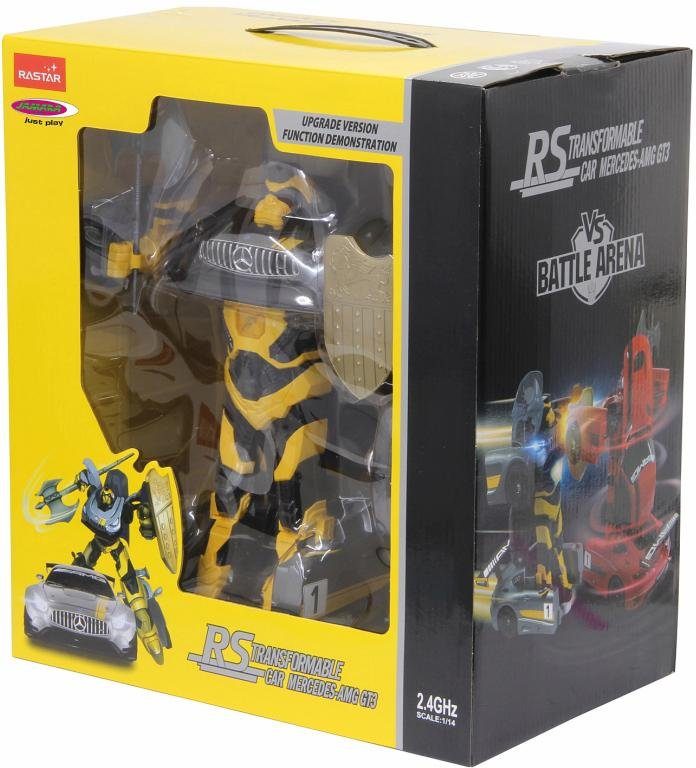 Jamara RC Car Mercedes AMG GT3 Transformable, 2-in-1 Robot and Car