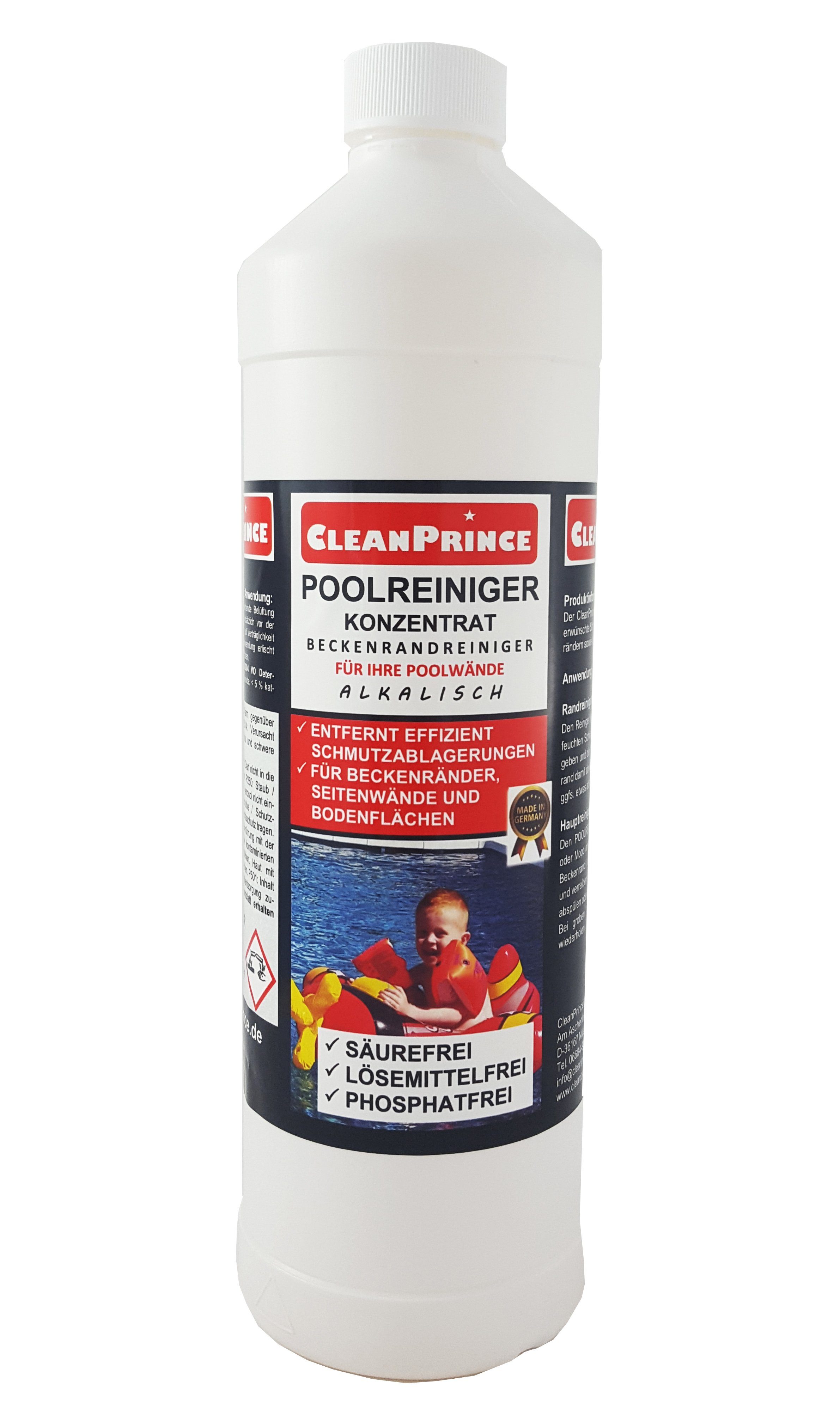 Beckenrand-Reiniger für Poolwände und Pool-Bodenflächen CP400810 Reinigungskonzentrat