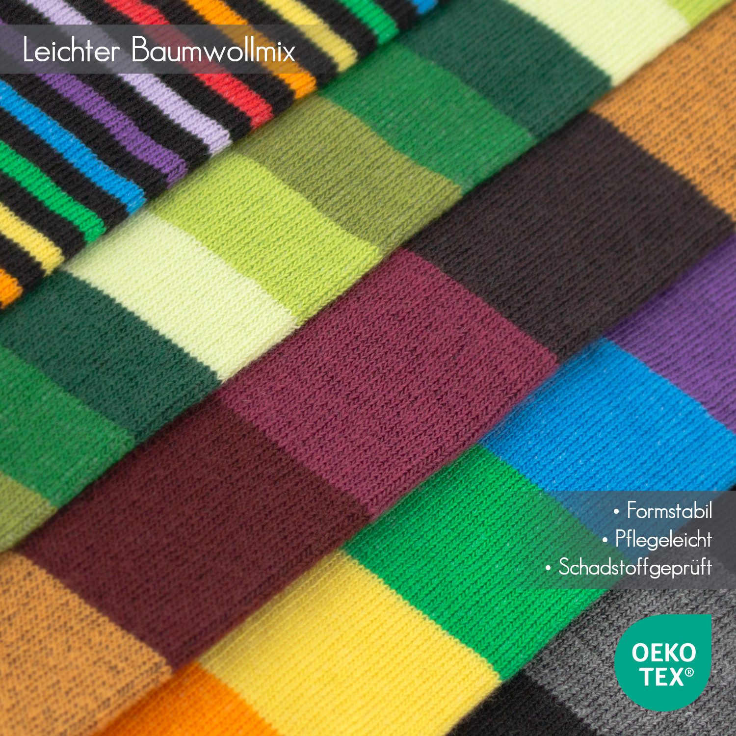 Footstar Langsocken Damen Kniestrümpfe geringelt (6 günstig online kaufen