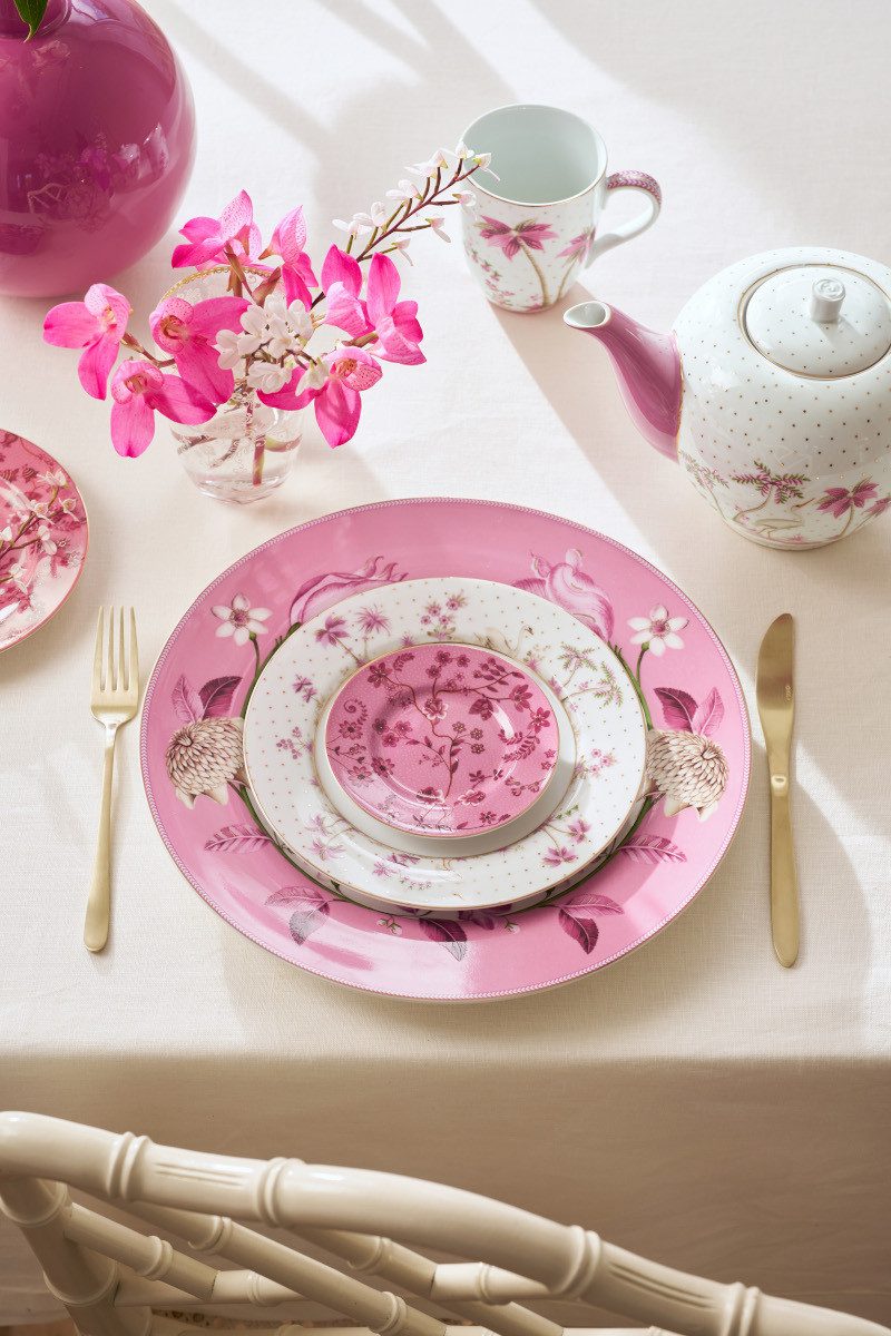 PiP Studio Brotteller Jolie Petit Four Flowers Pink Brotteller 12cm