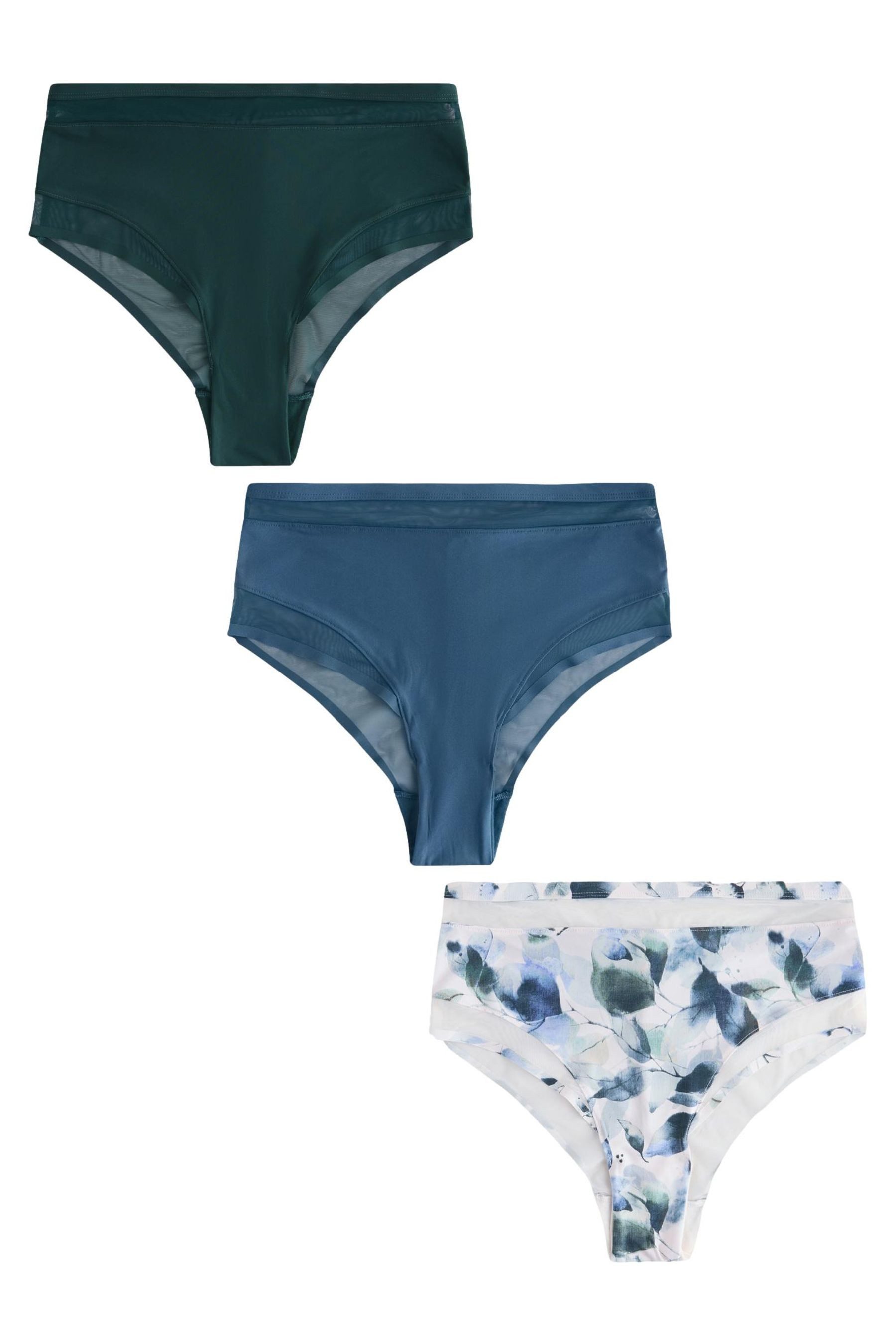 Next Slip 3er-Pack Hochbund-Slips mit Mesh-Besatz (3-St)