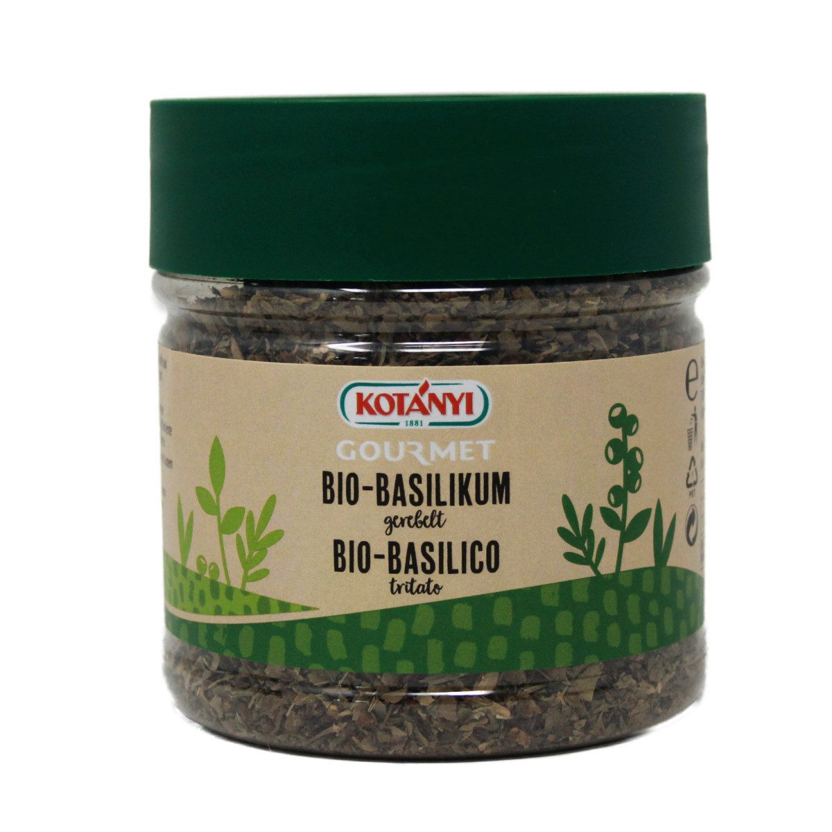 KOTANYI Gewürz, Kotanyi Bio Basilikum gerebelt besonders schonend getrocknet 57g