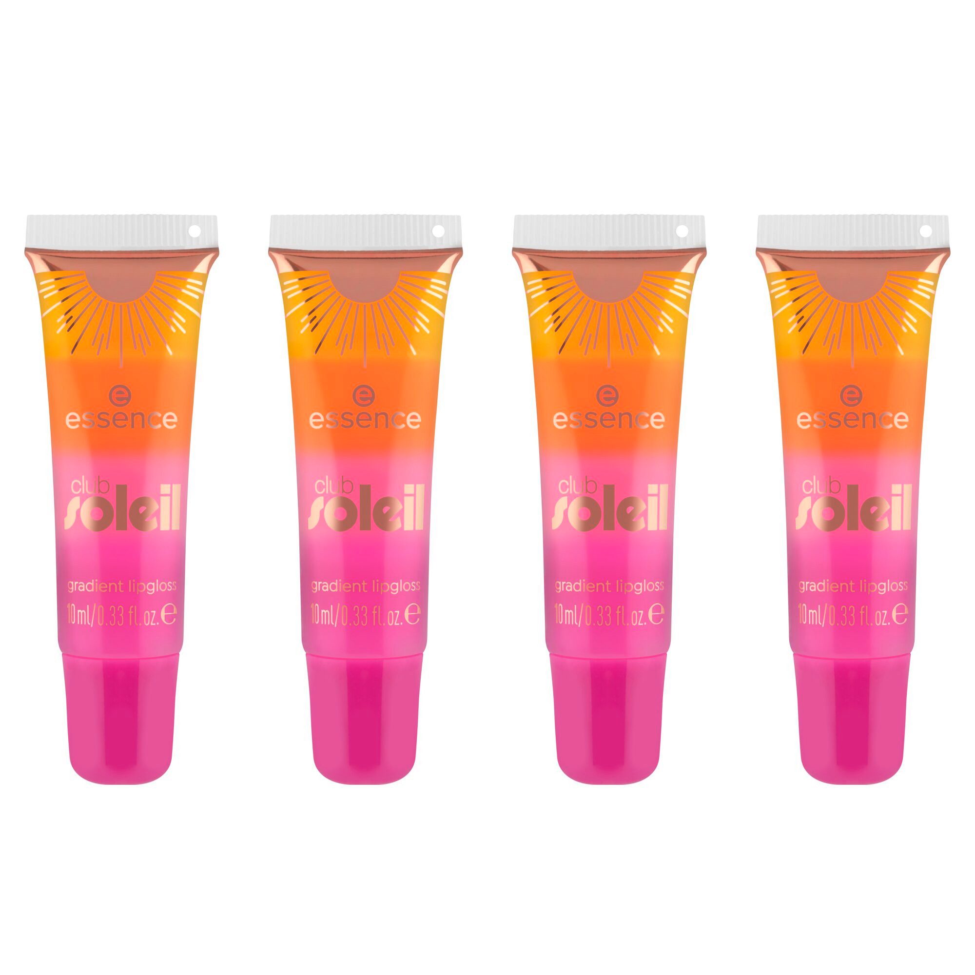 Essence Lipgloss club SOLEIL gradient lipgloss, 4-tlg.