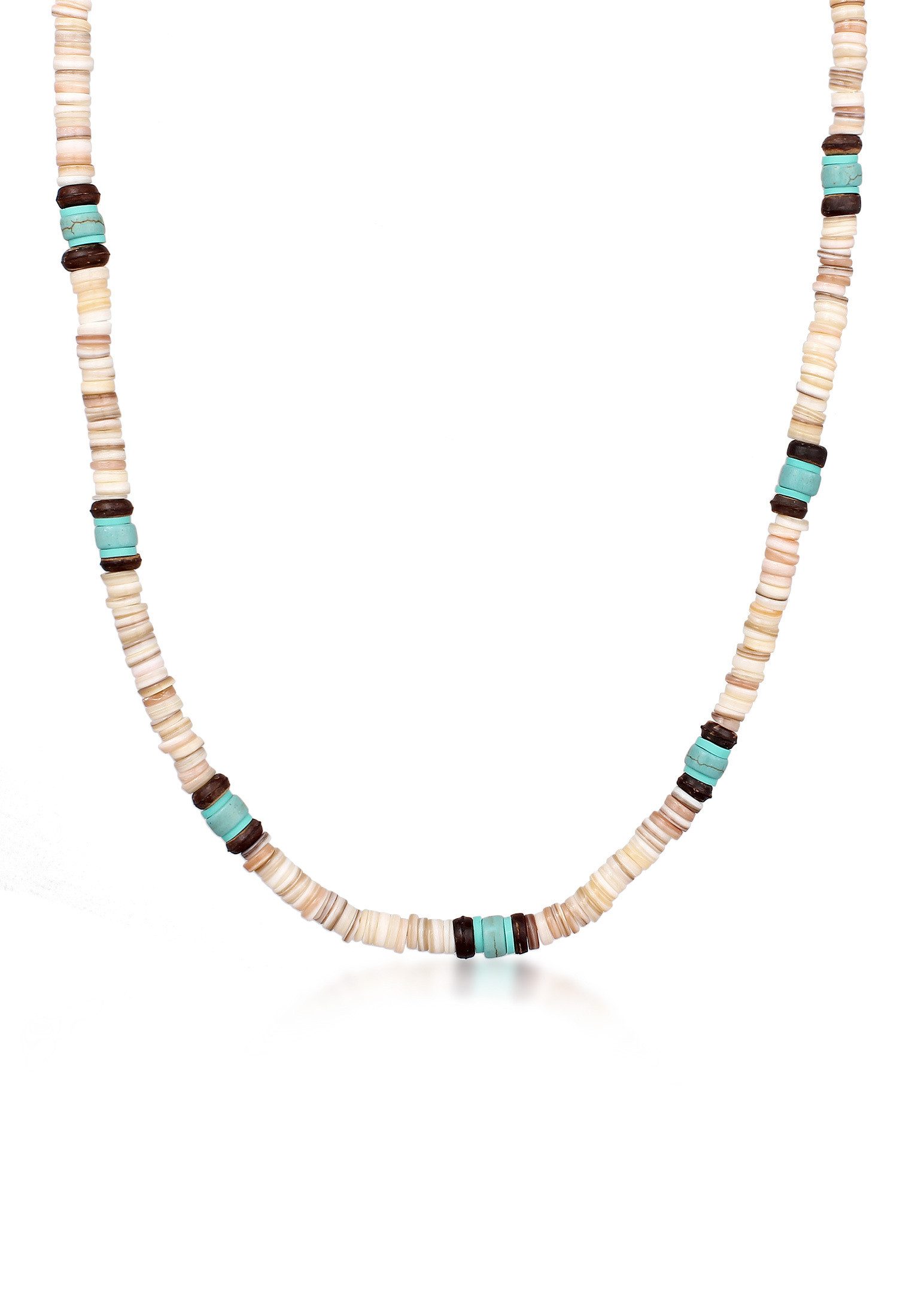 Kuzzoi Silberkette Herren Howlith Türkis Heishi Beads Vintage Surfer 925 St günstig online kaufen