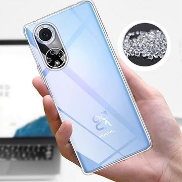 CoolGadget Handyhülle Transparent Ultra Slim Case für Huawei Nova 9, Honor 50 6,57 Zoll, Silikon Hülle Dünne Schutzhülle für Huawei Nova 9 / Honor 50 Hülle