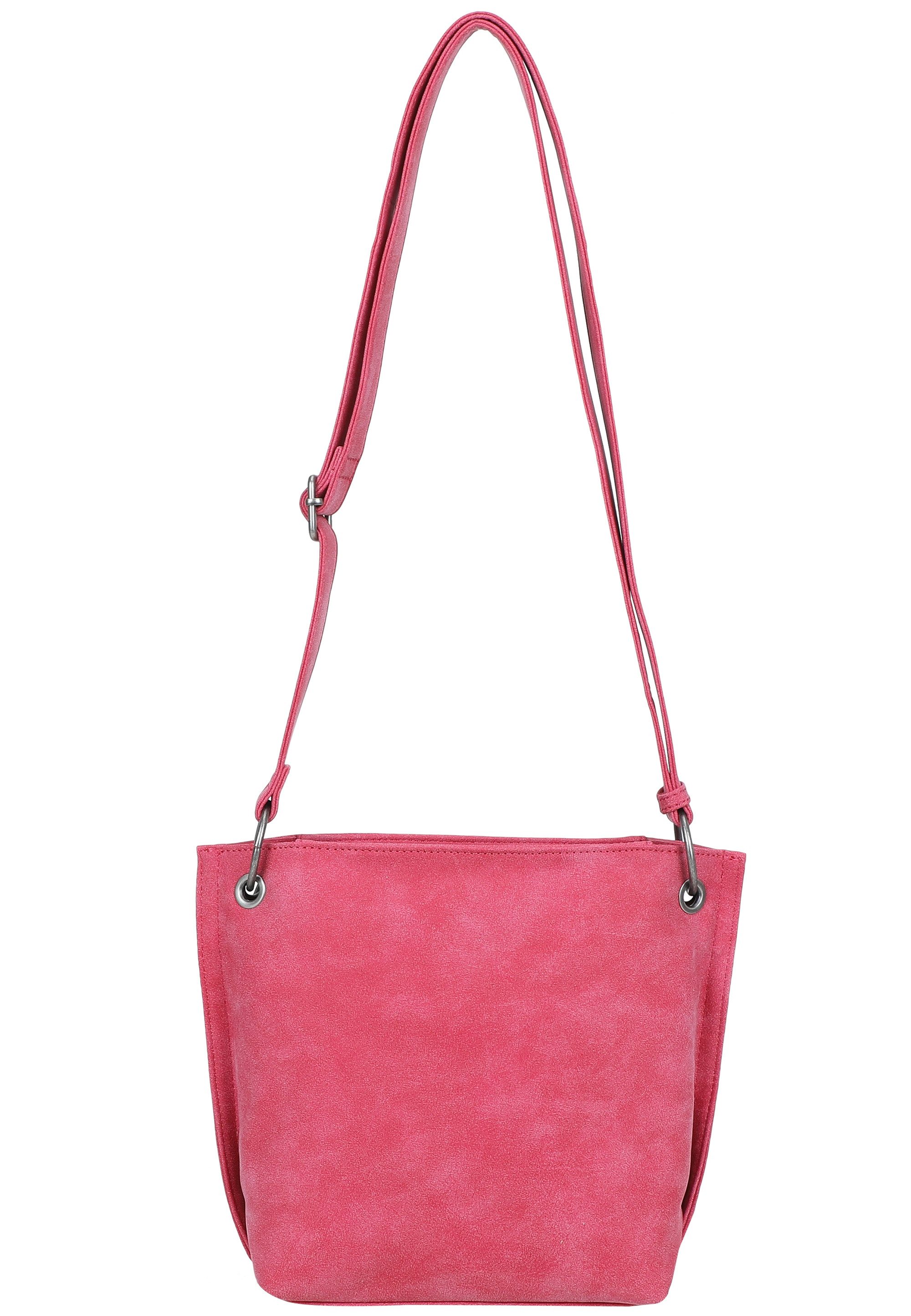 Fritzi aus Preußen Schultertasche Fritzi03 Limited Happy Flocked Jive Soft Berry, mit moderner Flockung